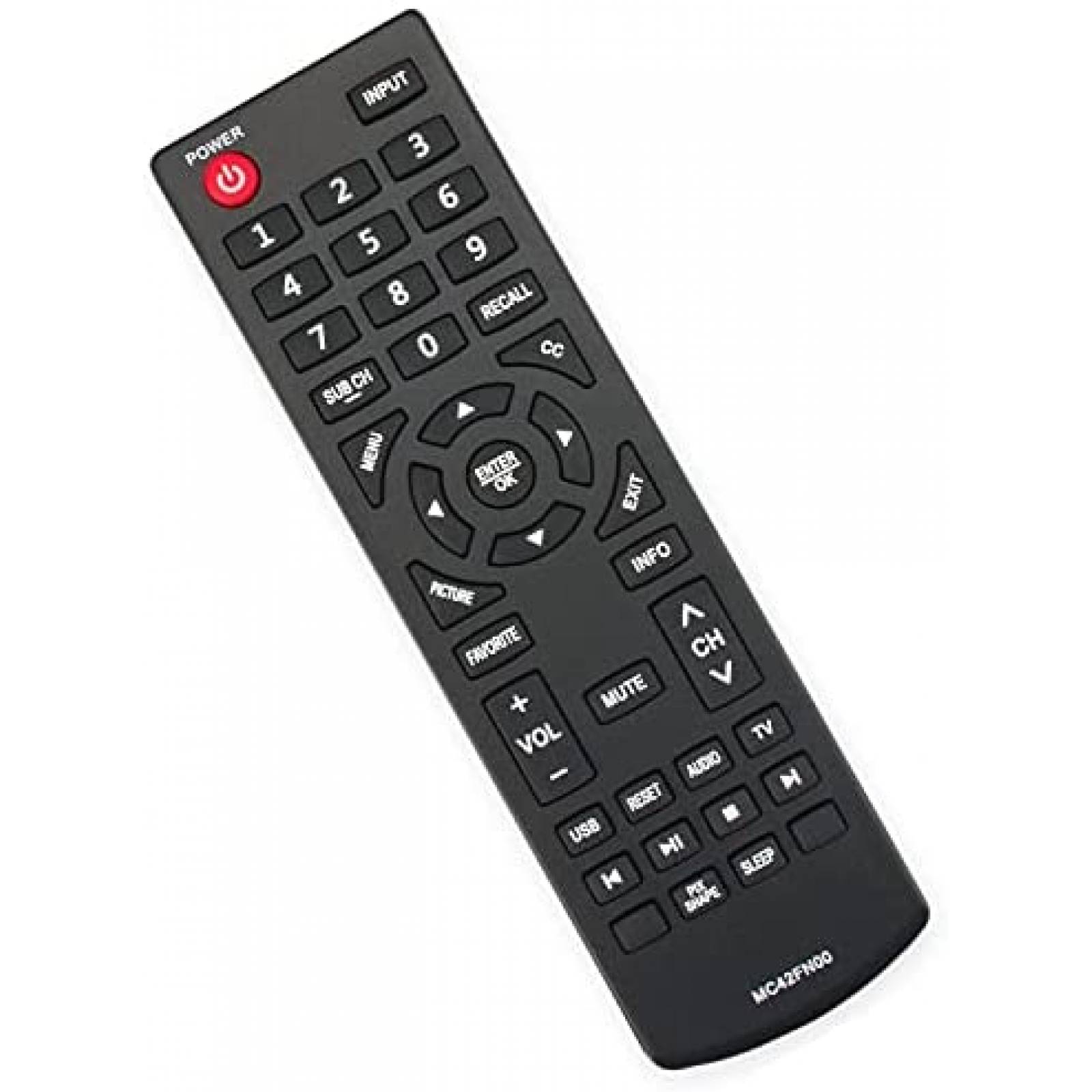 Control Remoto MC42FN00 para Samrt TV Sanyo -Negro