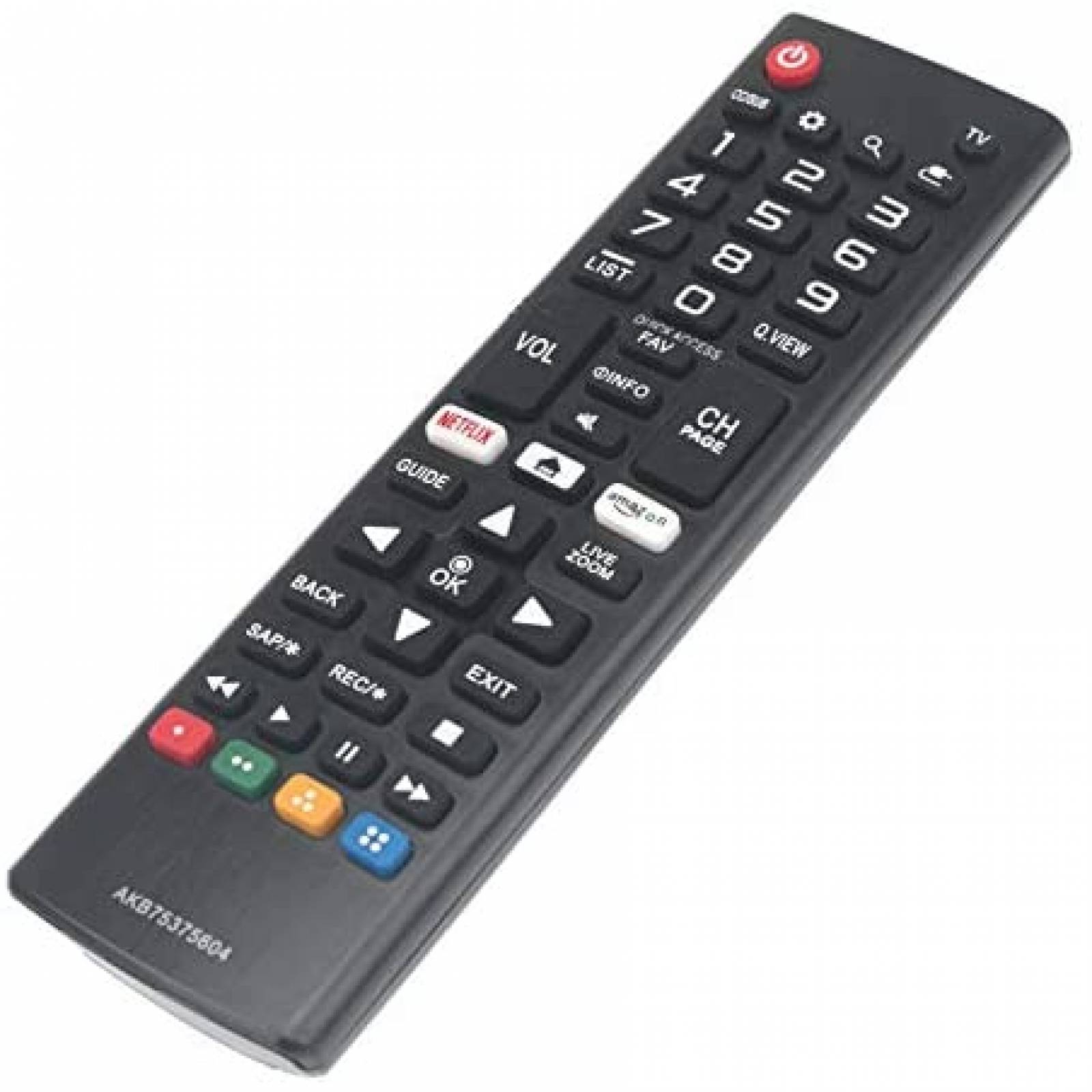 Control Remoto de TV PerFascin para LG Smart TV -Negro