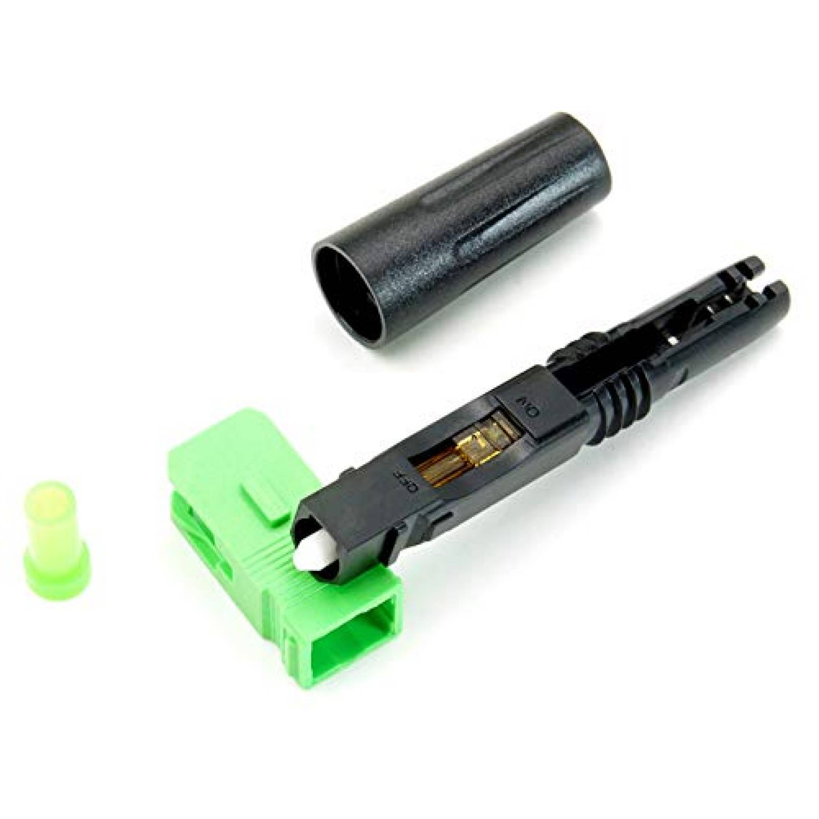 Conector de Fibra Optica LEITE SM 9/125 20 Pzs -Verde