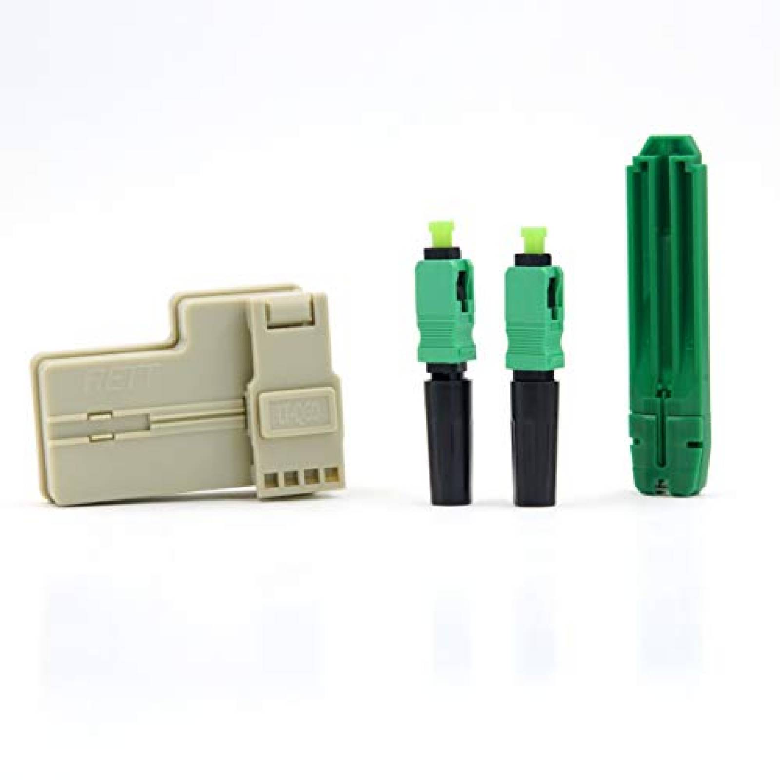 Conector de Fibra Optica LEITE SM 9/125 20 Pzs -Verde