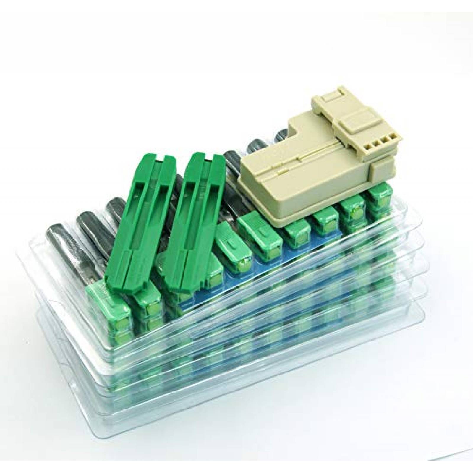 Conector de Fibra Optica LEITE SM 9/125 20 Pzs -Verde