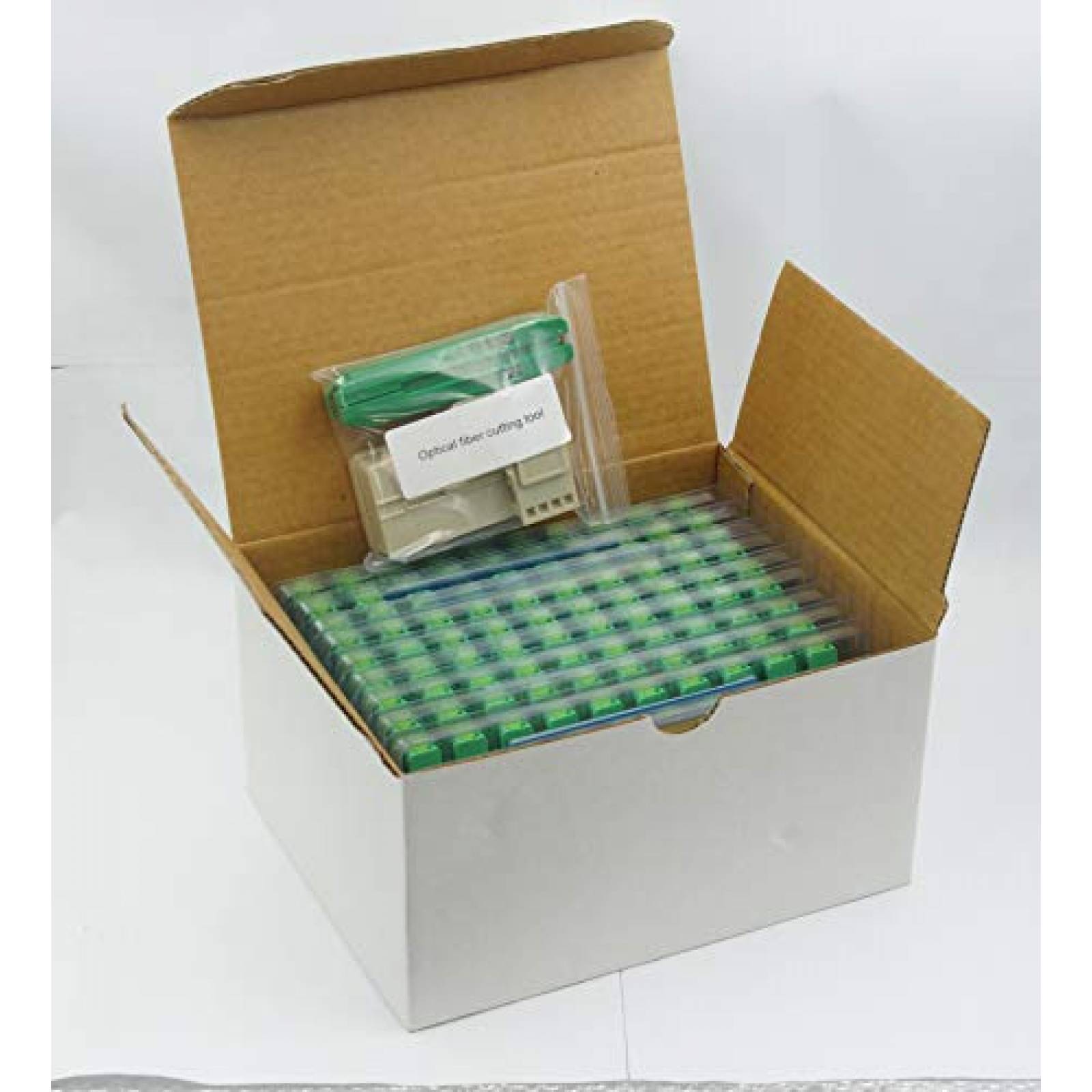 Conector de Fibra Optica LEITE SM 9/125 20 Pzs -Verde