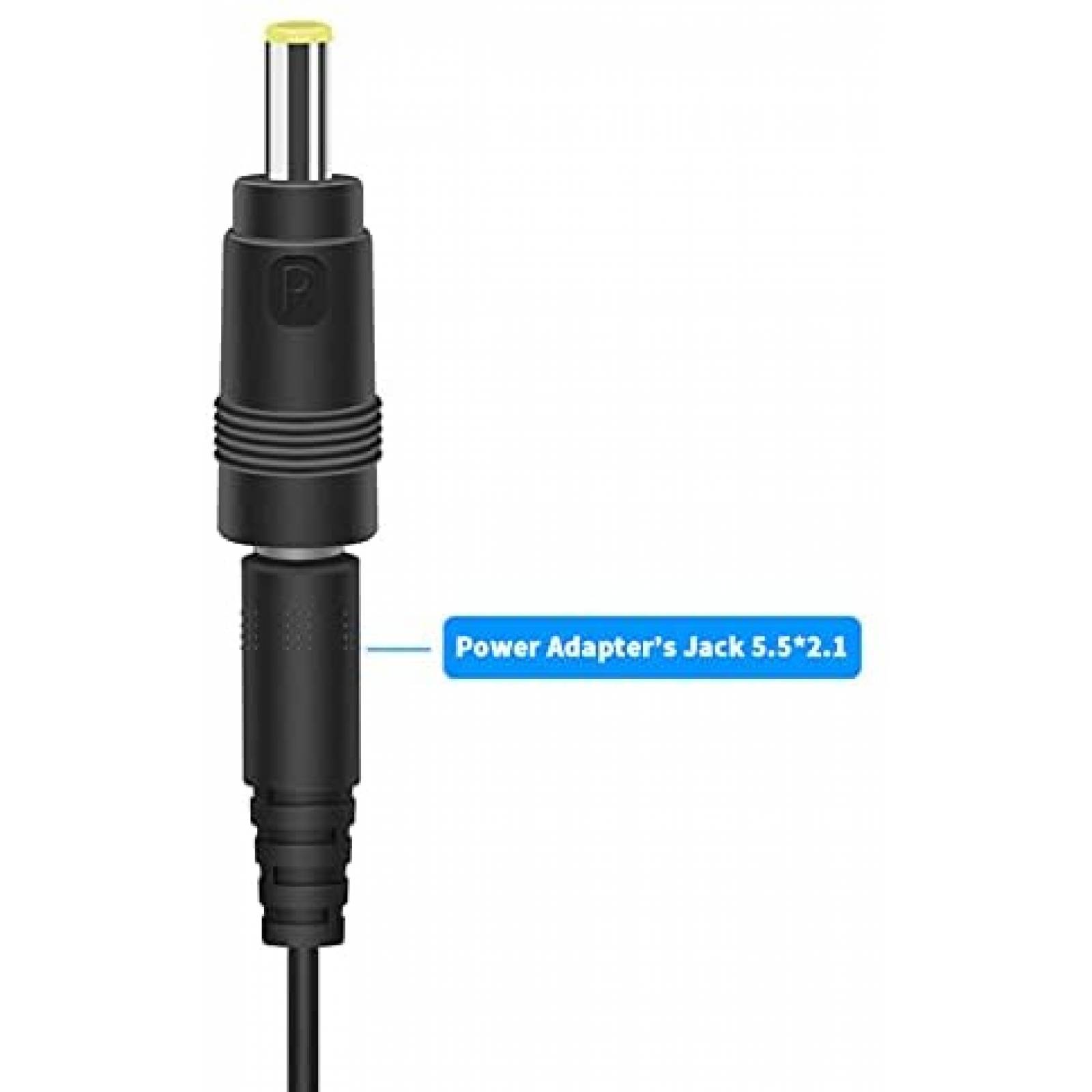 Cargador PERFEIDY Universal de 3 Voltios 6 ft -negro