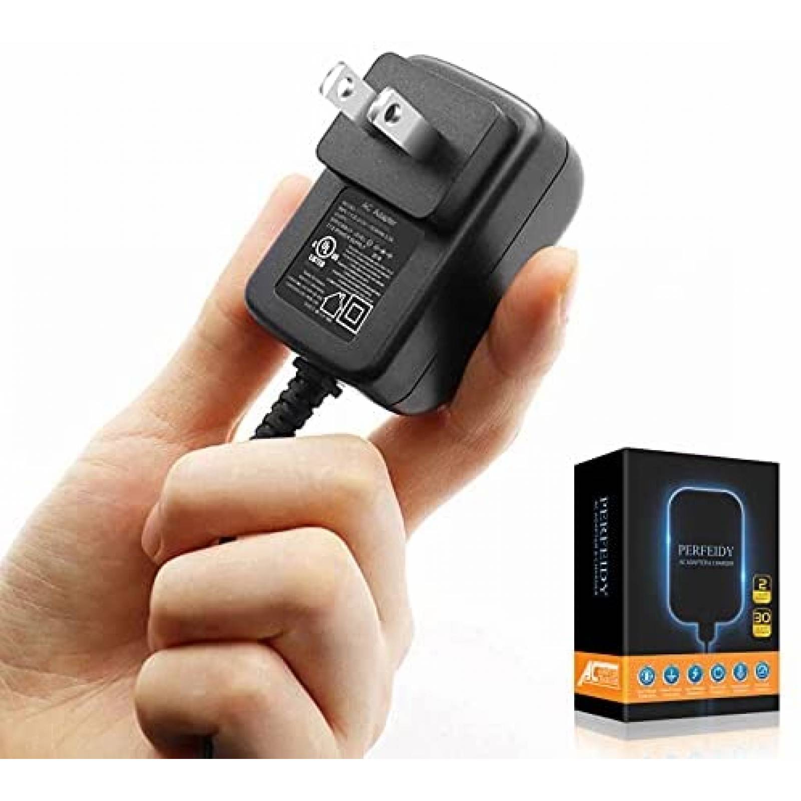 Cargador PERFEIDY Universal de 3 Voltios 6 ft -negro