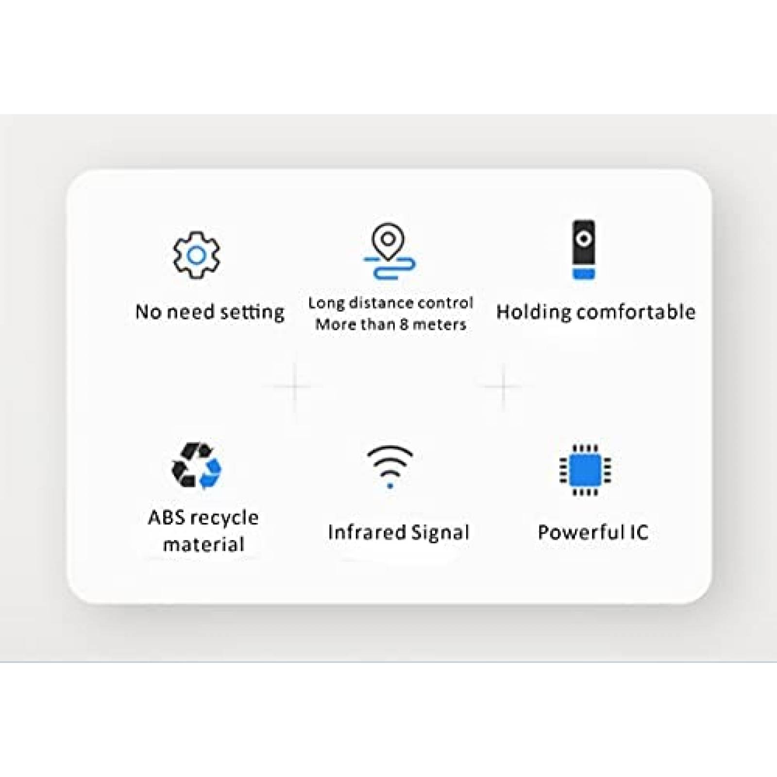 Control Remoto Alizen para Roku TV de 12 Atajos -Negro