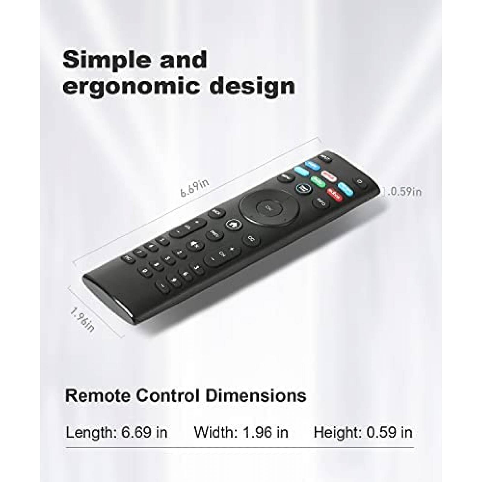 Control Remoto Vtinvan para VIZIO D-Series Smart TV -Negro