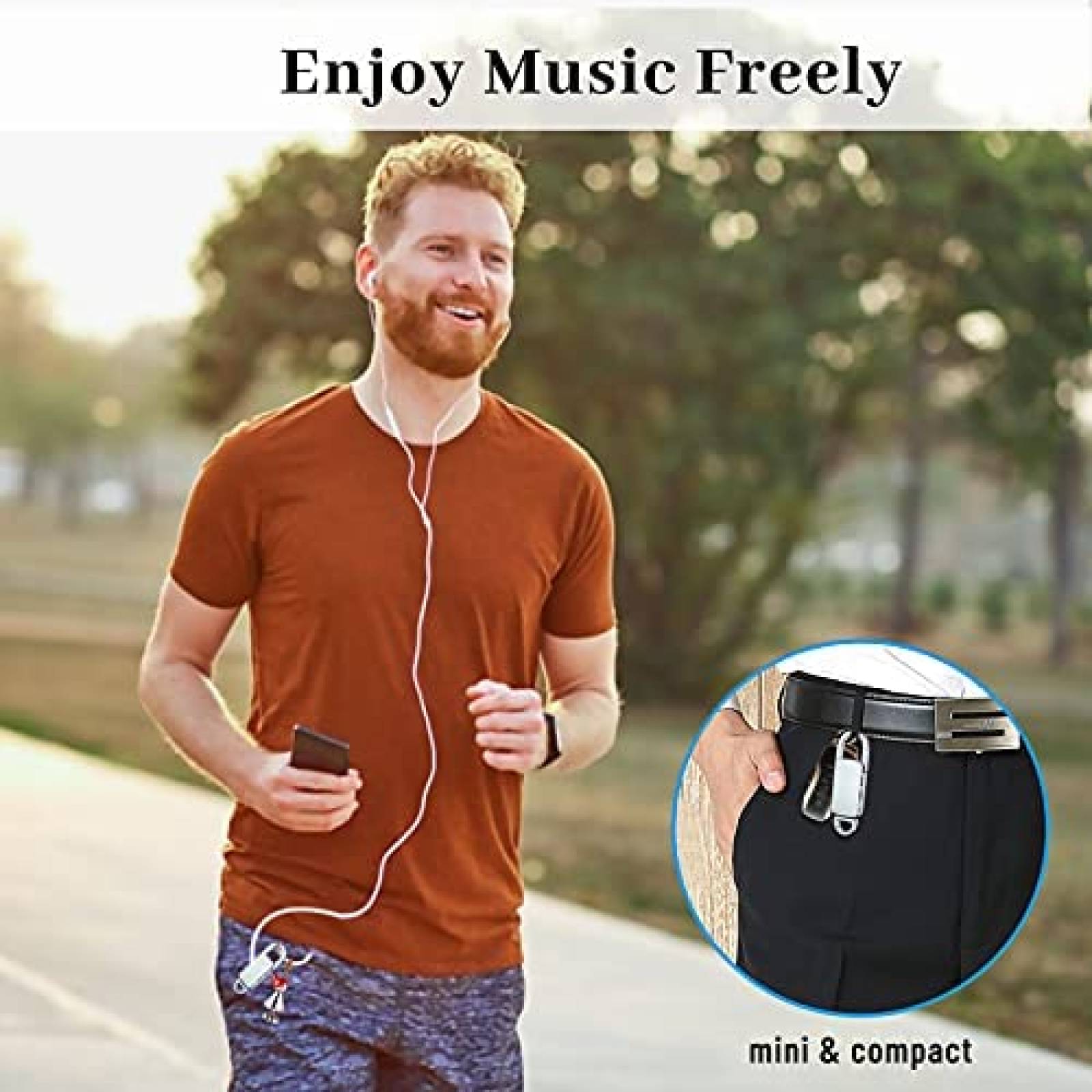 Grabador Voz seanme 64GB Reduccion Ruido Metal Llavero -Gris