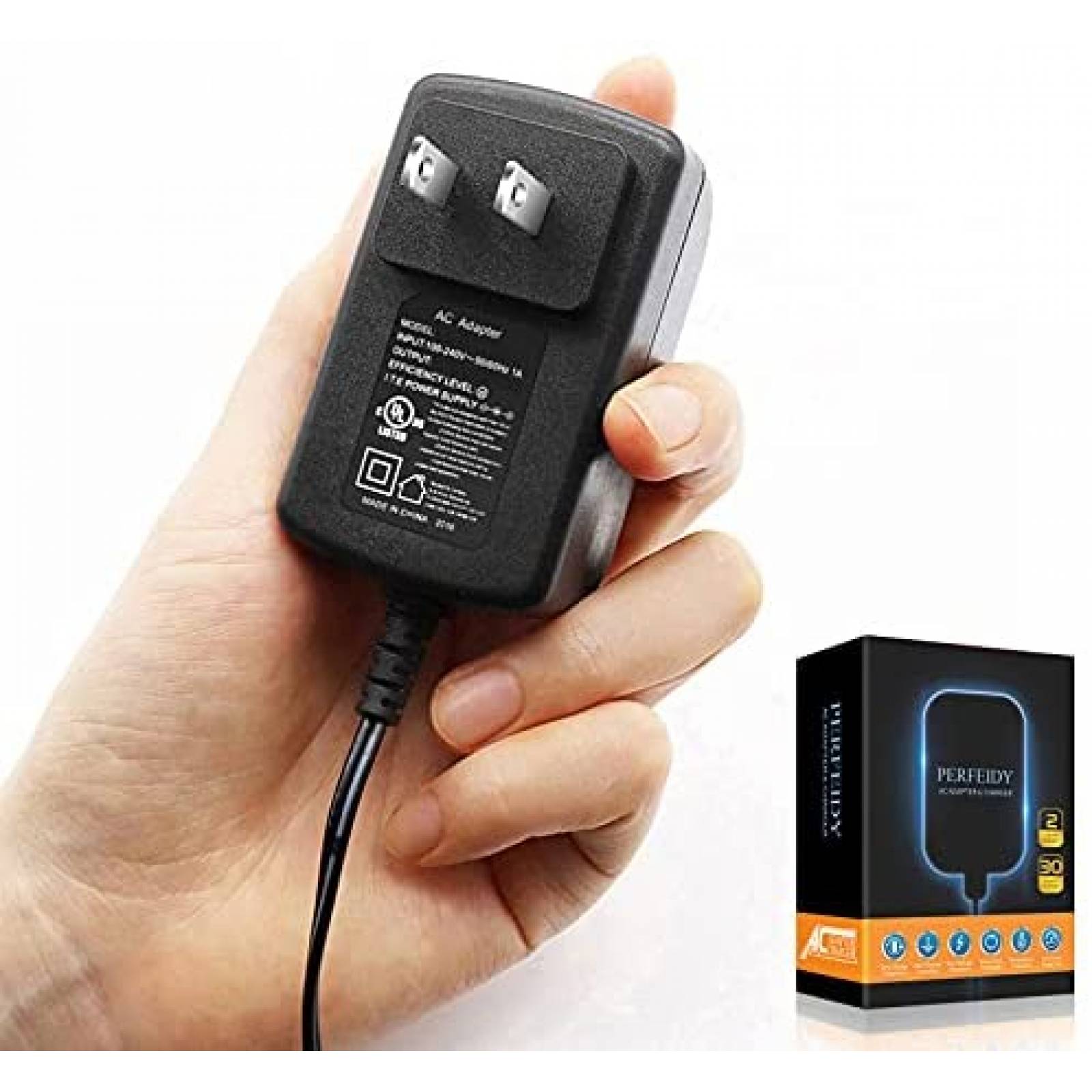 Adaptador de AC PERFEIDY con 10 conectores 12V -Negro