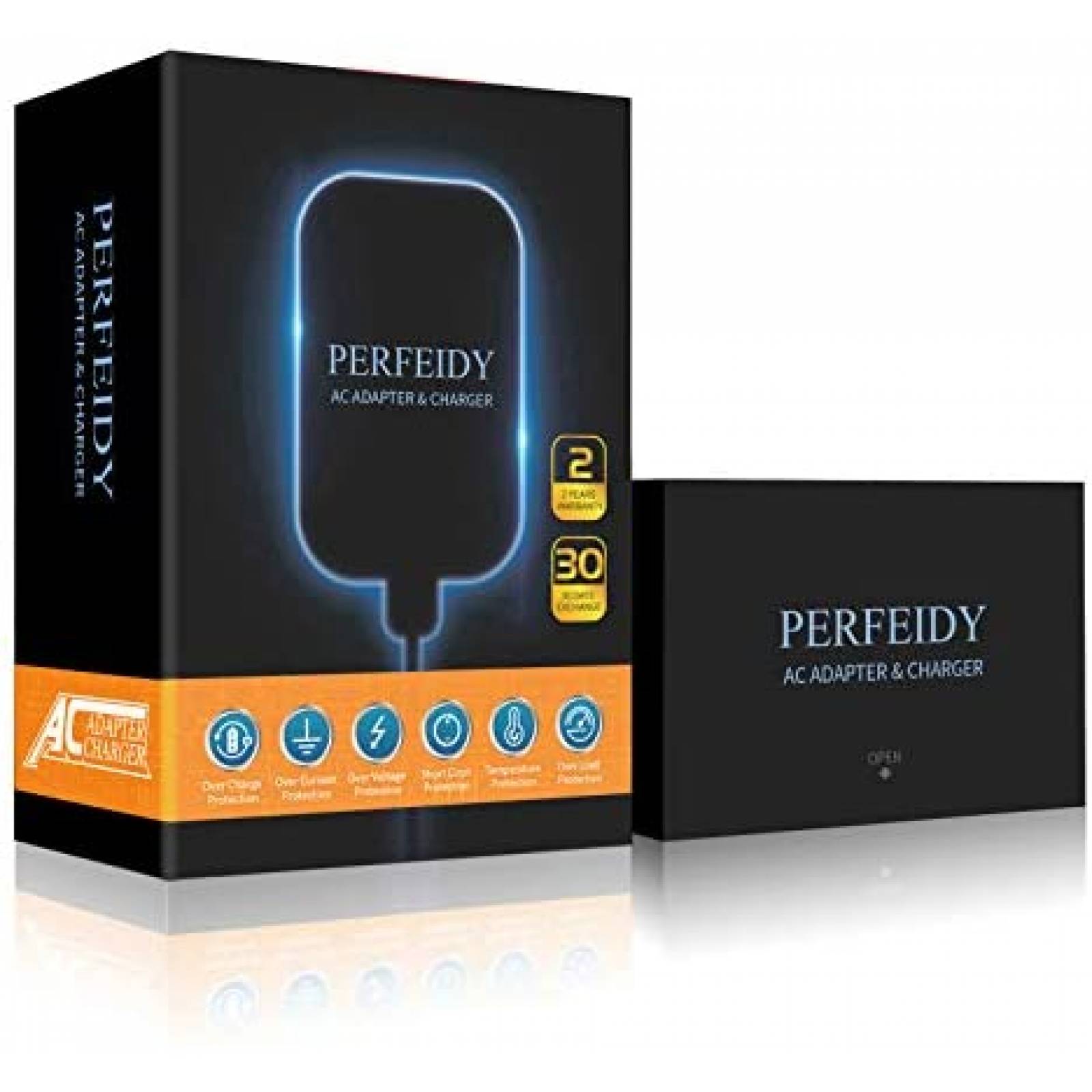 Adaptador de AC PERFEIDY con 10 conectores 12V -Negro