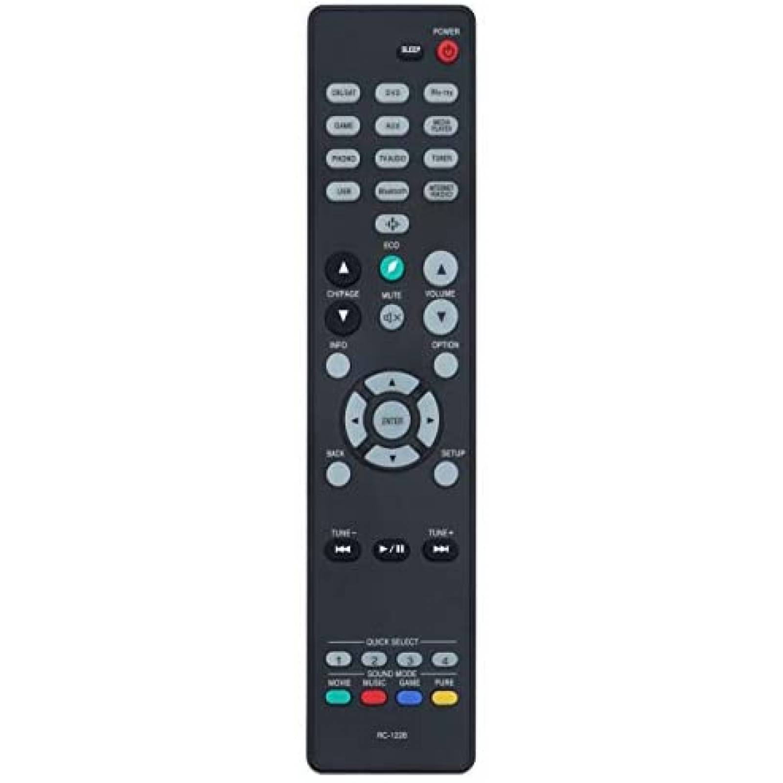 Control Remoto AIDITIYMI para Estereo Denon AV -Negro