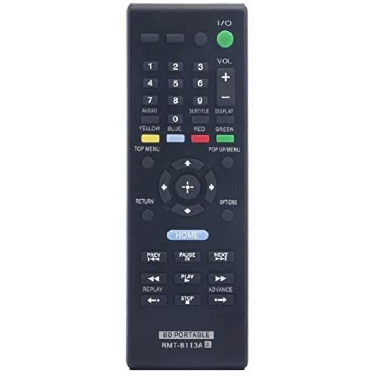 Control Remoto AIDITIYMI para Reproductor de DVD Sony -Negro
