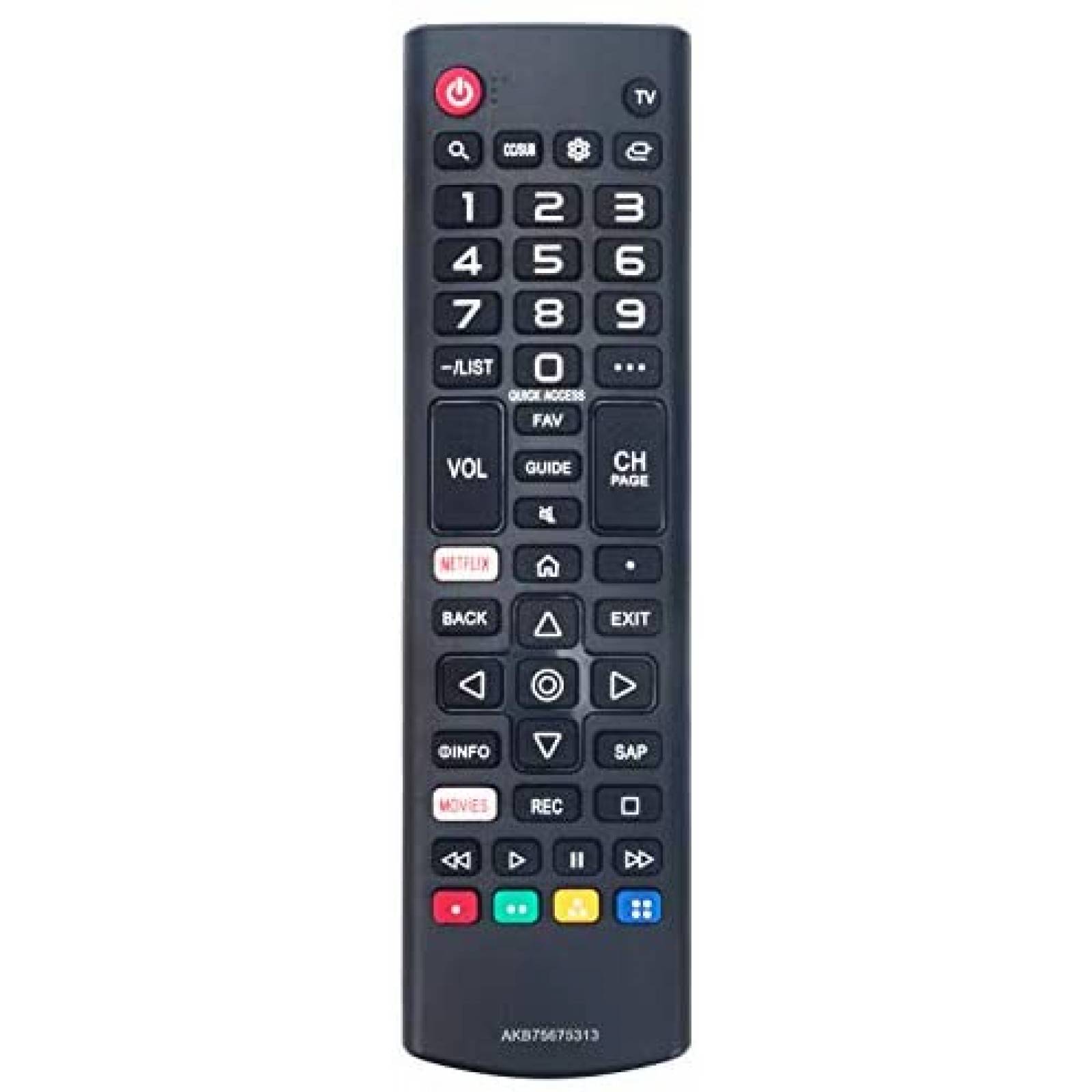 Control Remoto Fit ZdalaMit para Televisor LG -Negro
