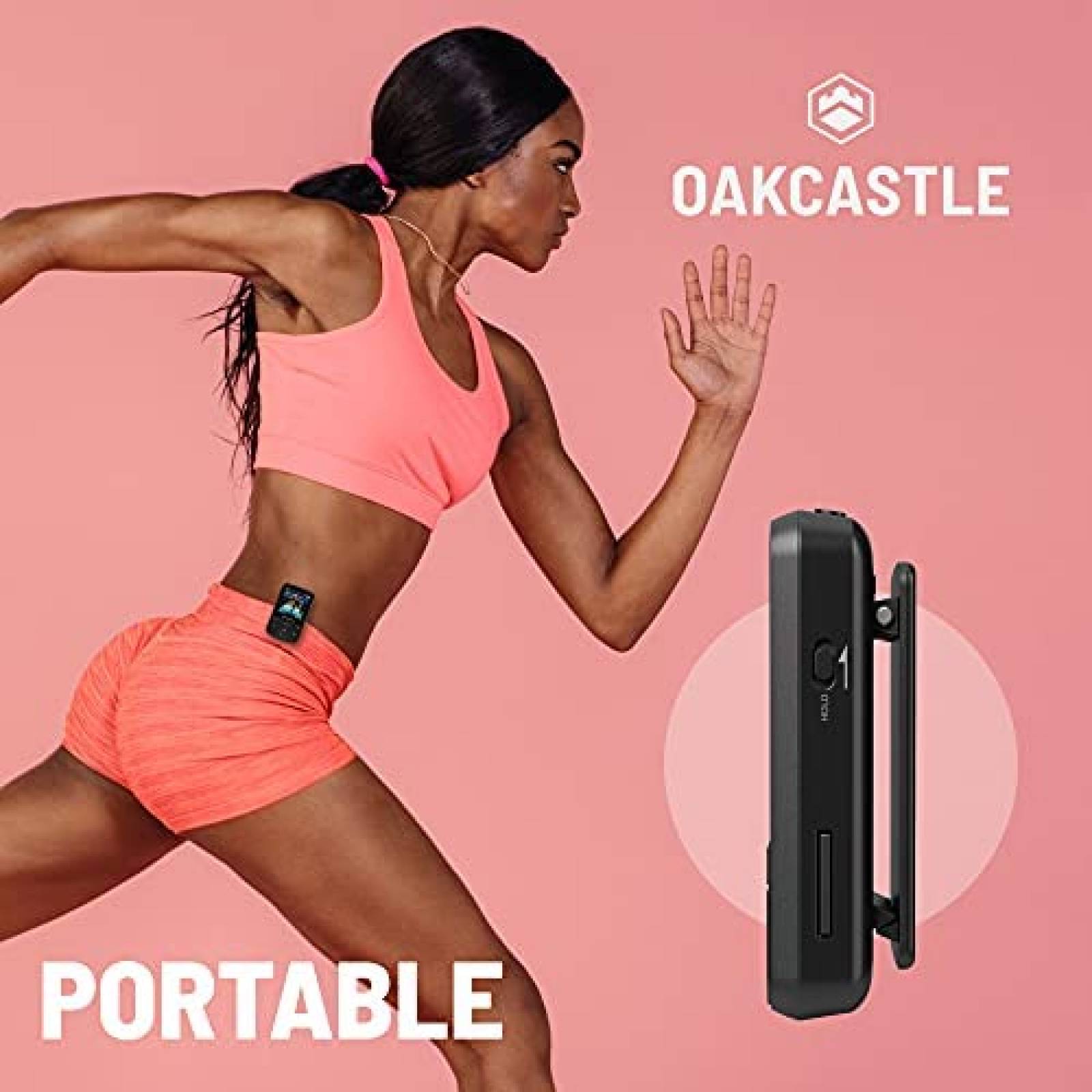 Reproductor MP3 Oakcastle MP200 de 16GB Bluetooth -Negro