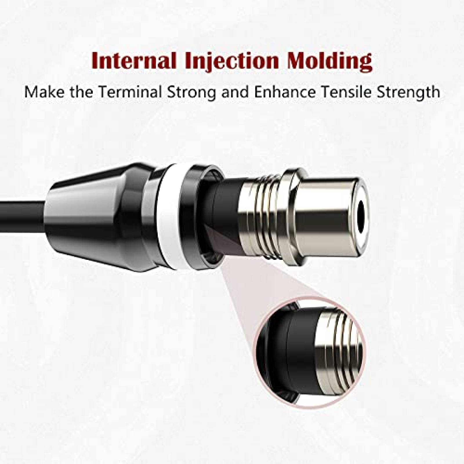 Pack cable RCA macho a hembra splitter ROCKRIX x2 1ft -Negro