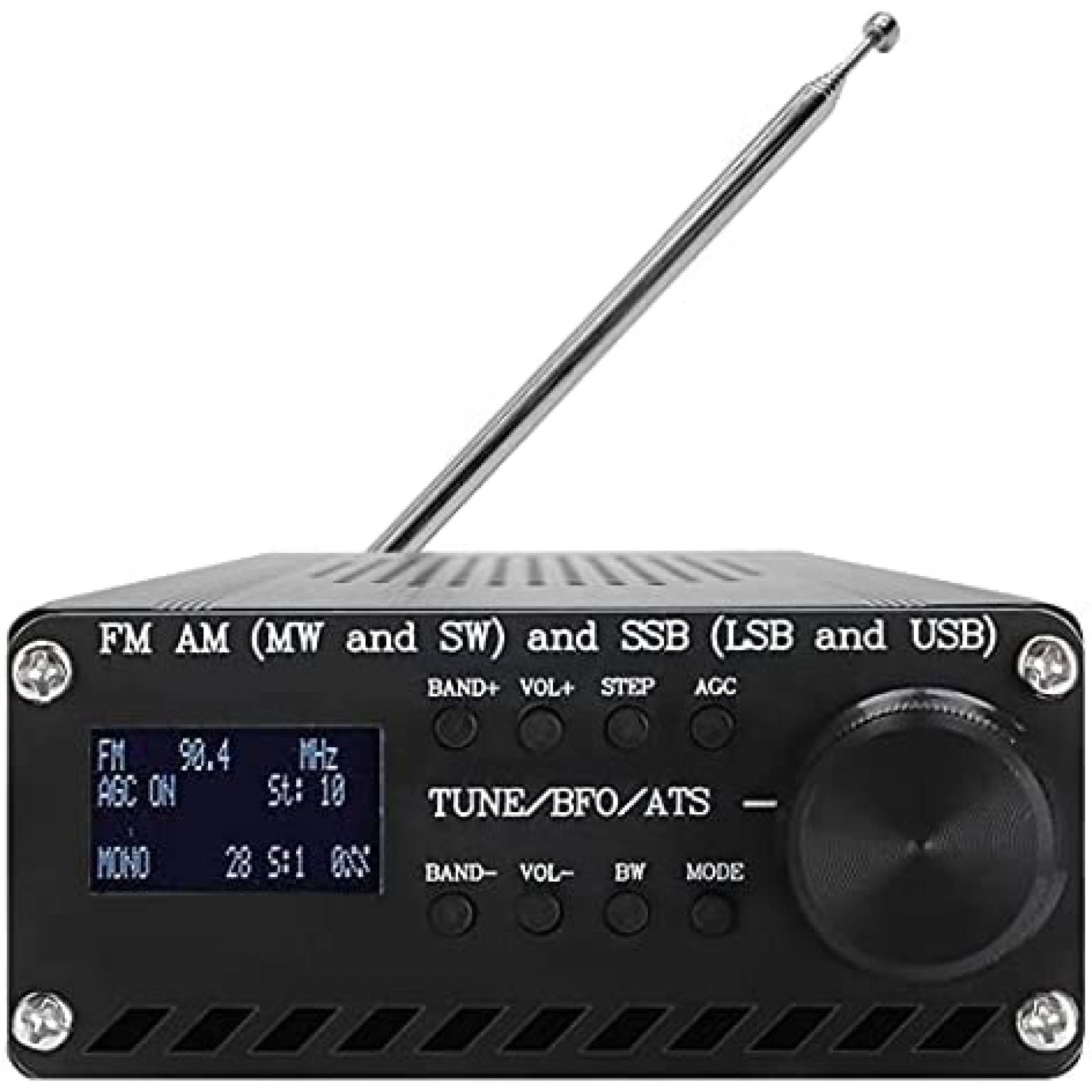 Radio TecMad Si4732 con FM AM 3.6 V 20 metros -Negro