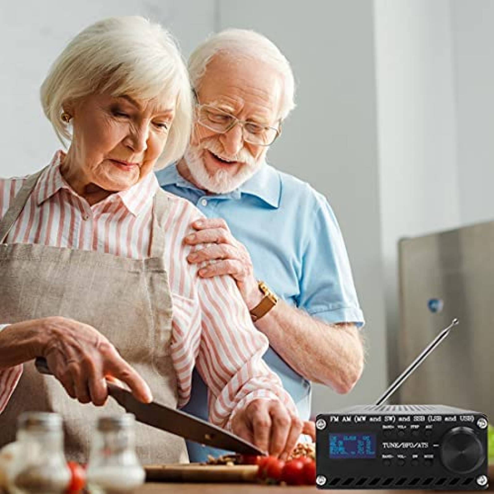 Radio TecMad Si4732 con FM AM 3.6 V 20 metros -Negro