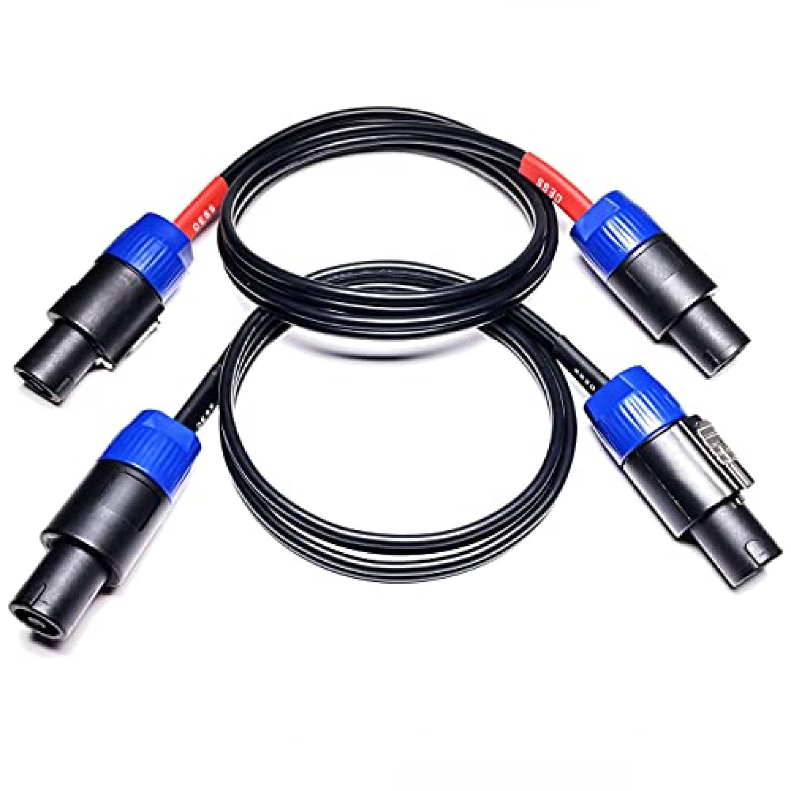 Cables CNCESS 2pzas 3ft Conector Speakon Macho a Macho -Azul