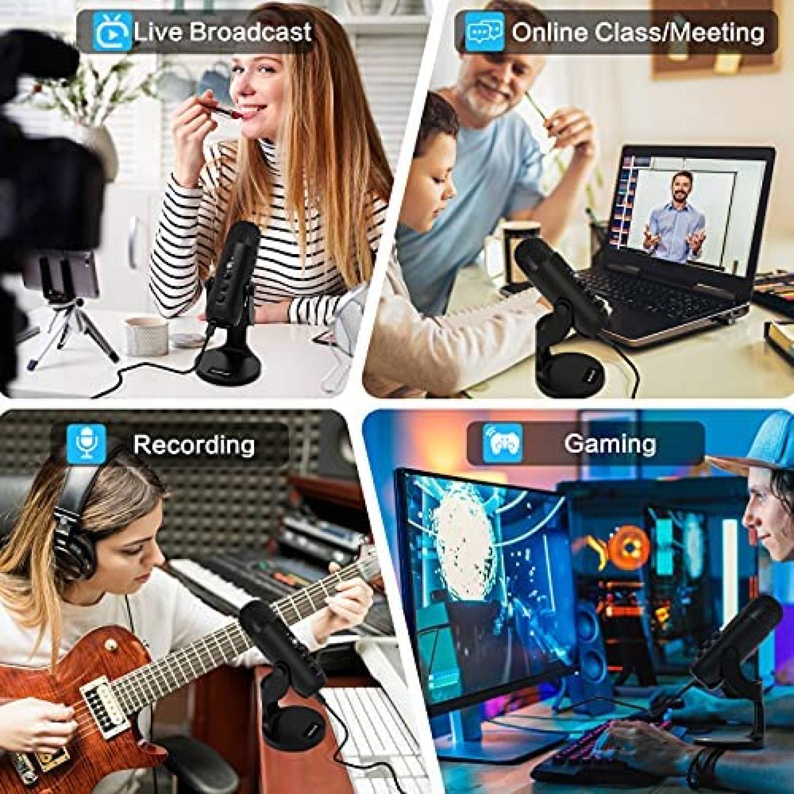 Microfono ZealSound k66 Condensador Gaming Compatible