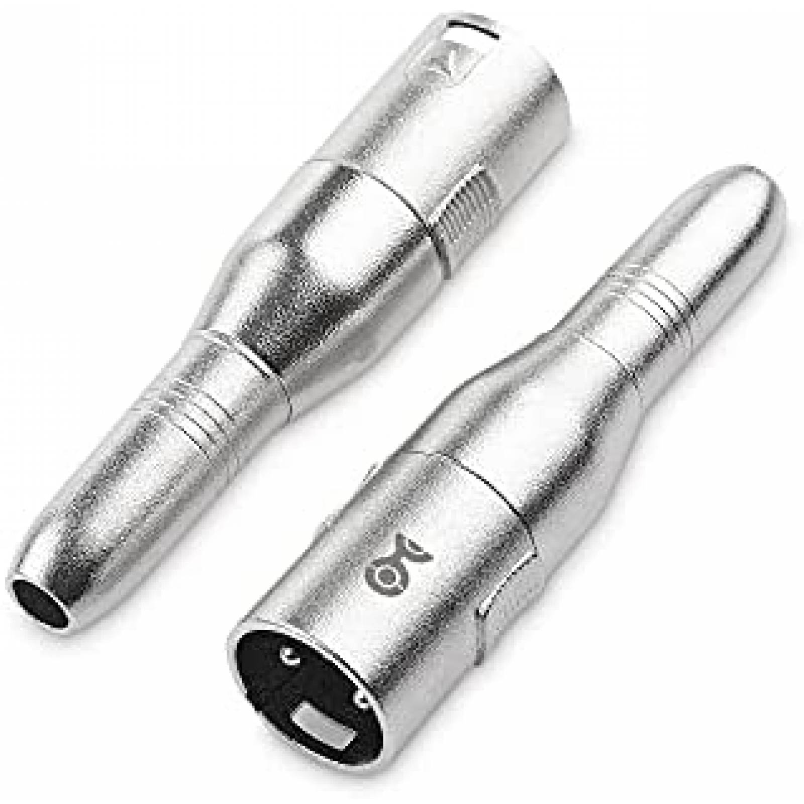 Pack adaptador XLR a 1/4 Cable Matters x2 -Plateado