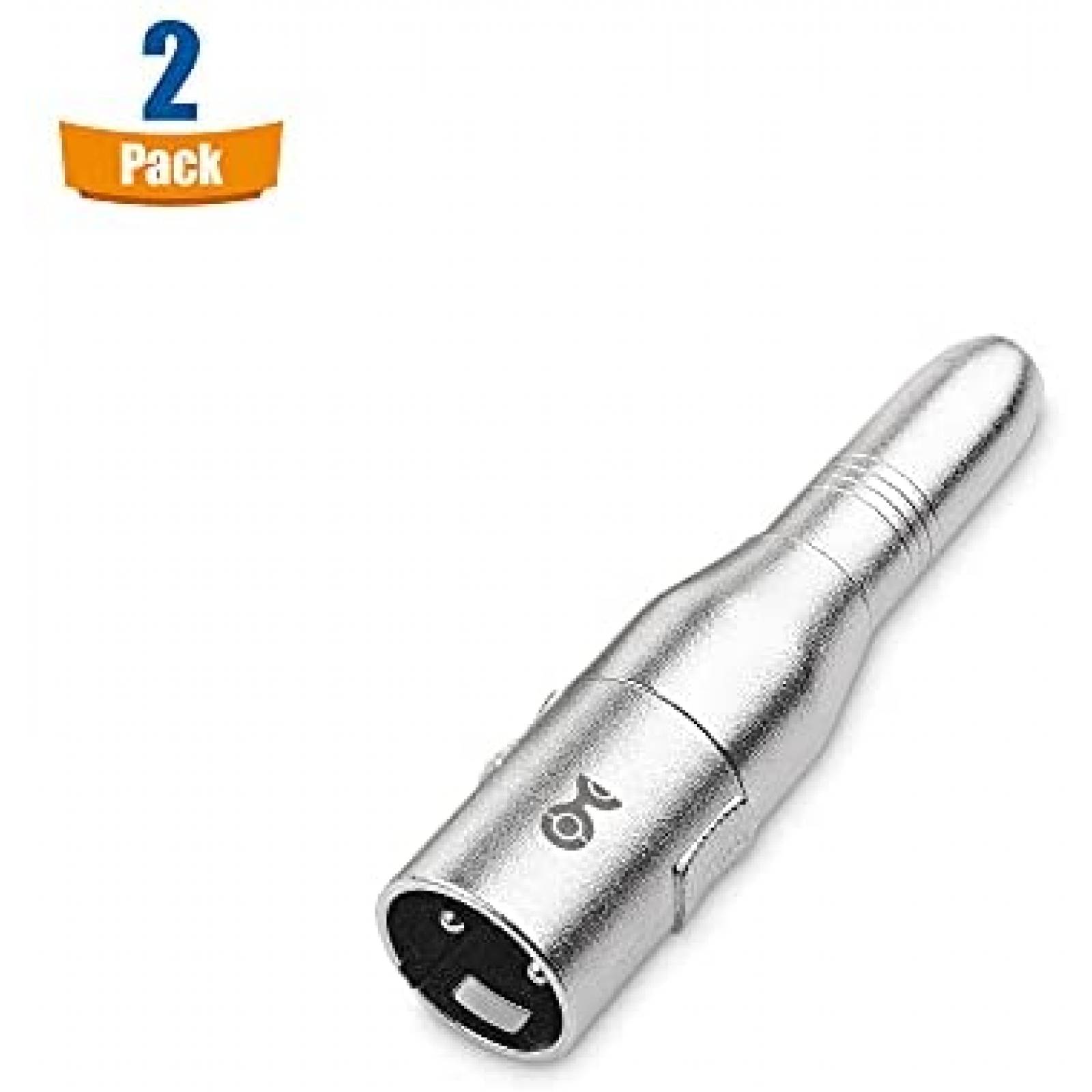 Pack adaptador XLR a 1/4 Cable Matters x2 -Plateado