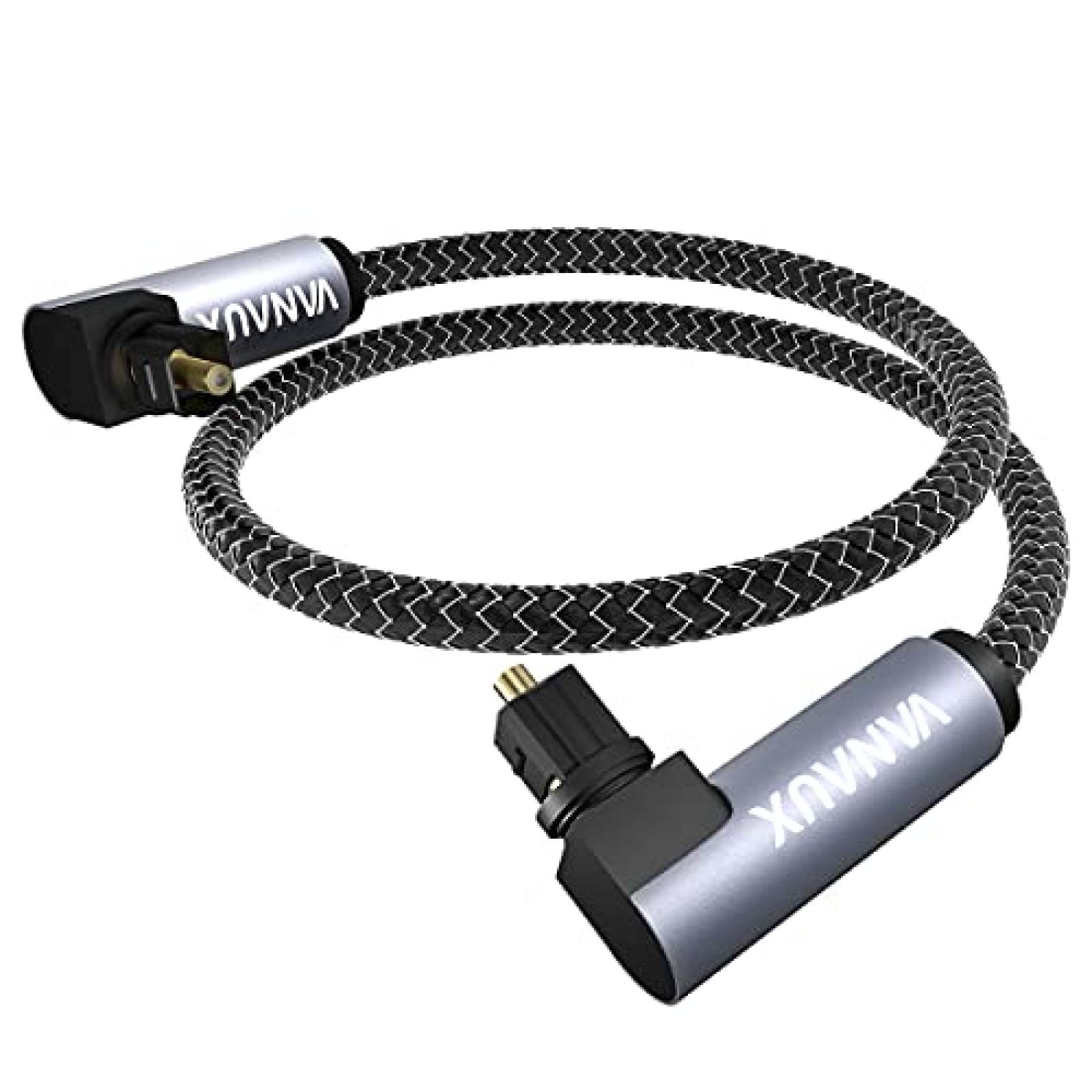 Cable optico dual de 90 grados VANAUX SPDIF de audio digital