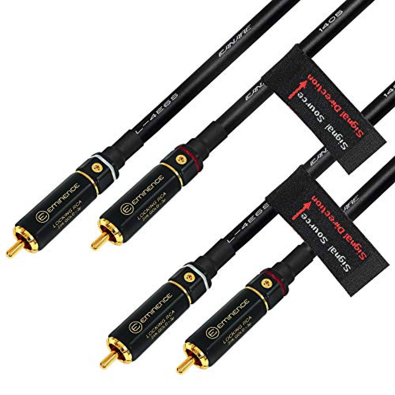 Cable RCA WORLDS BEST CABLES 2 pies interconexion de audio
