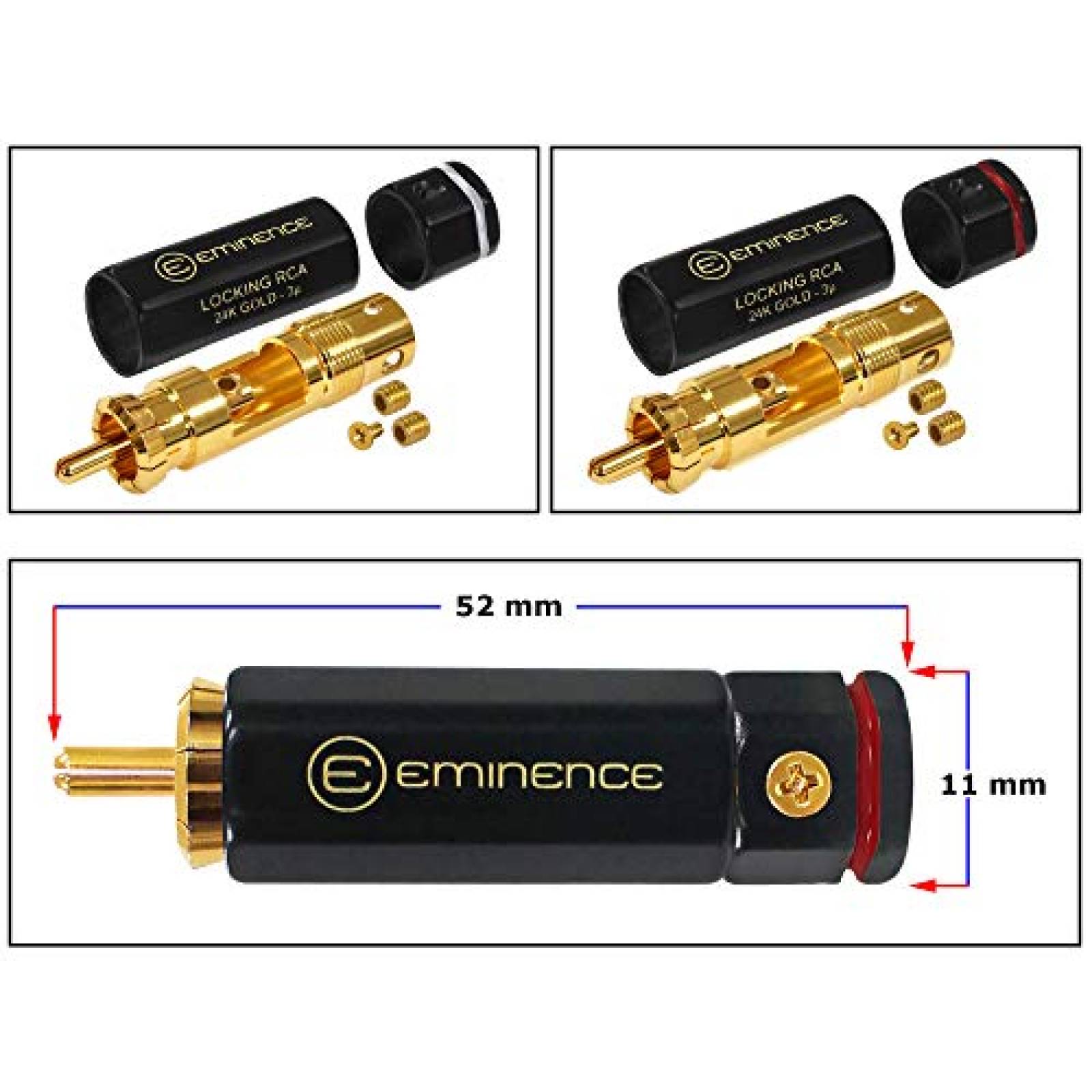 Cable RCA WORLDS BEST CABLES 2 pies interconexion de audio
