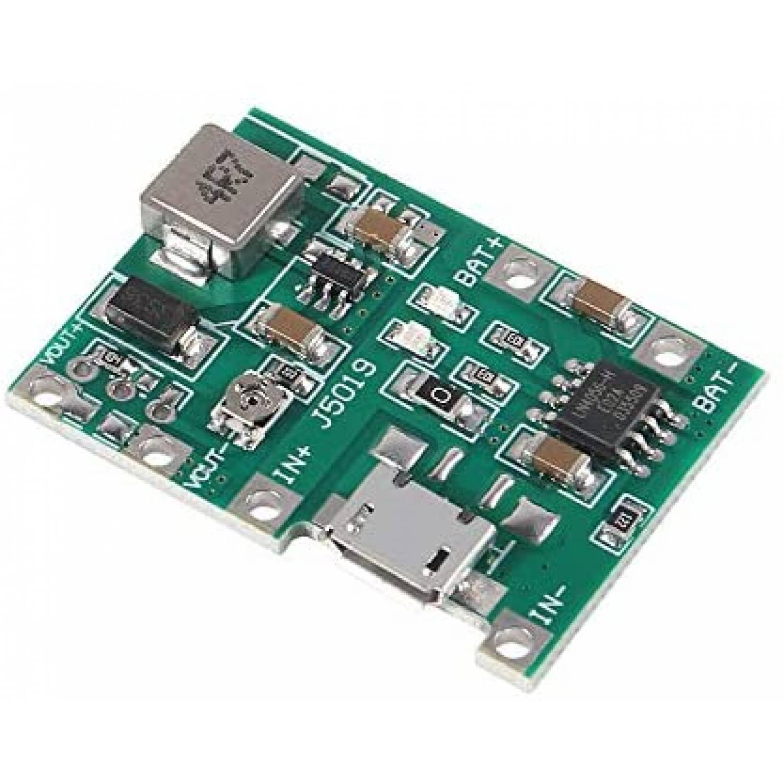 Tabla Carga Atnsinc 5 unidades 3.7V Litio Ajustable -Verde