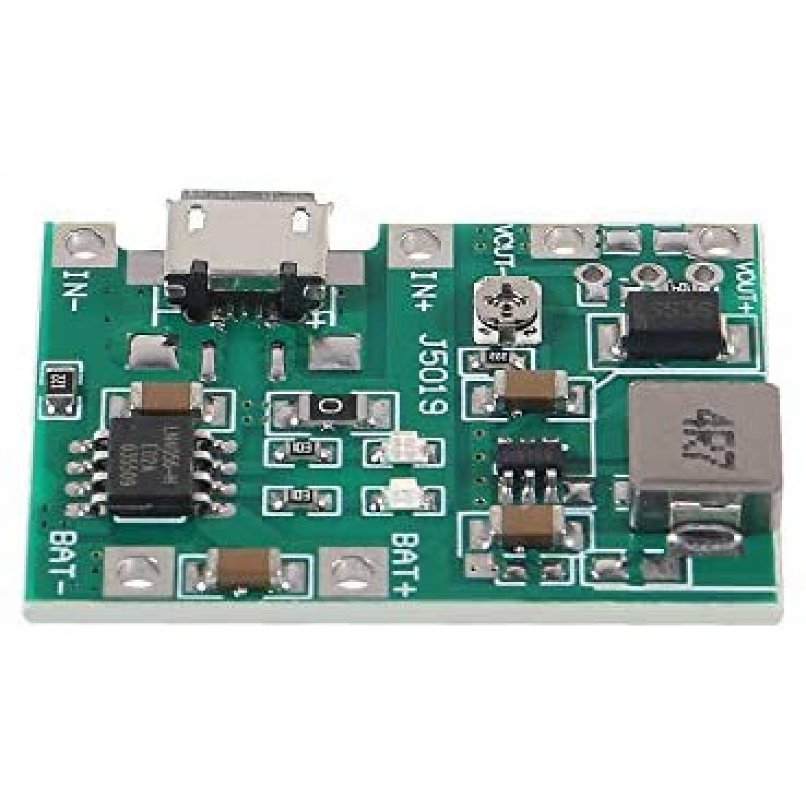 Tabla Carga Atnsinc 5 unidades 3.7V Litio Ajustable -Verde