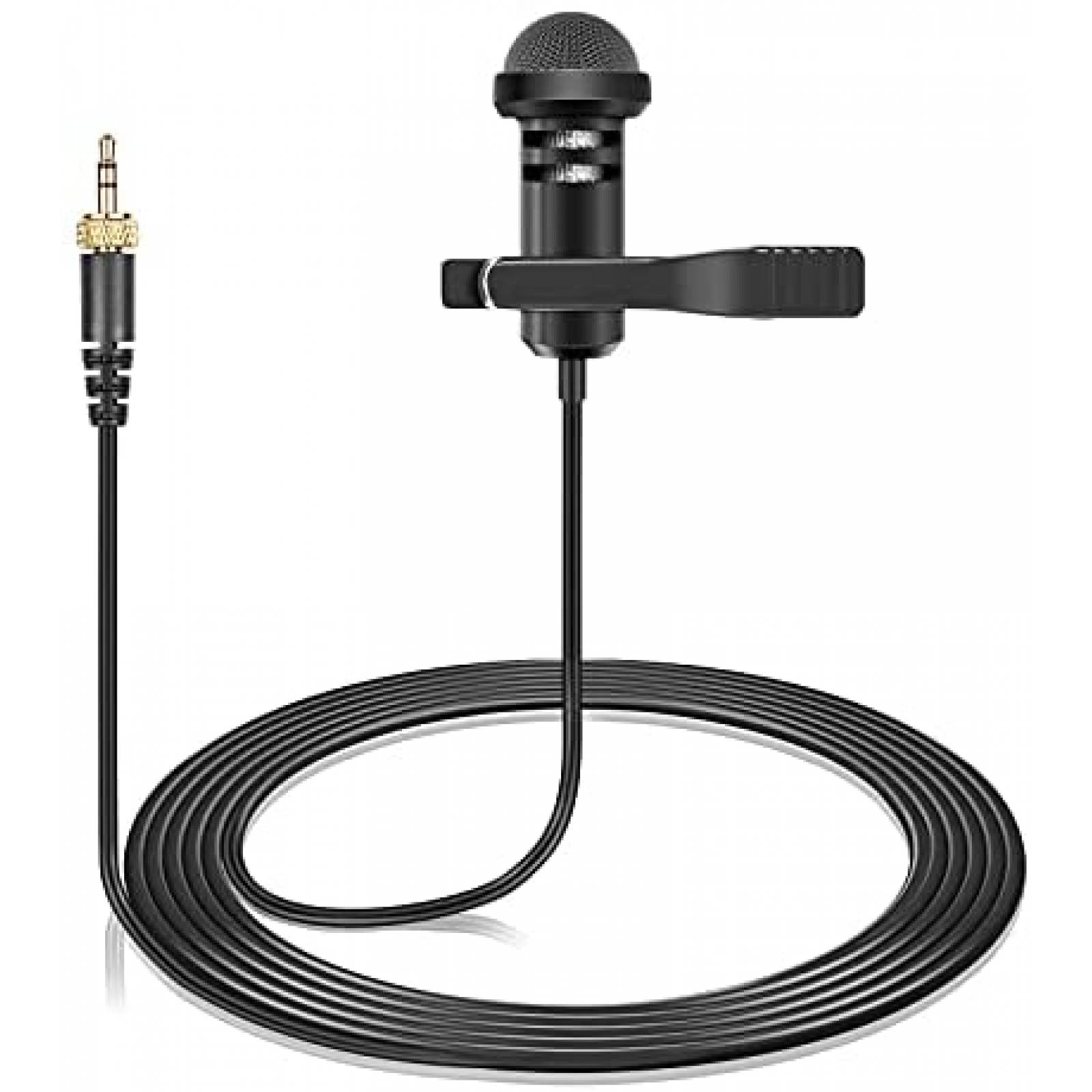 Microfono de Solapa Weishan 5ft Conector Jack 3.5mm -Negro