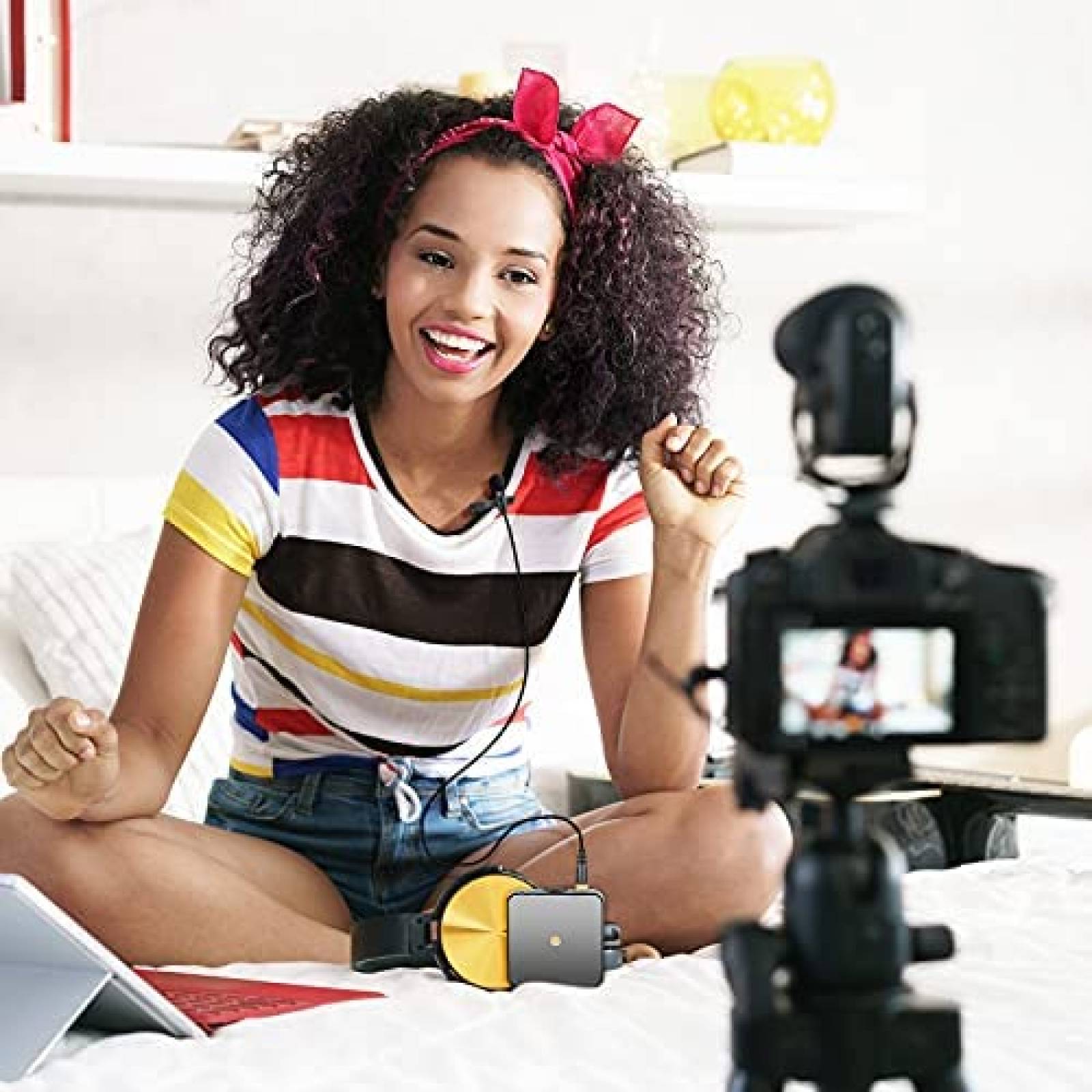 Microfono de Solapa Weishan 5ft Conector Jack 3.5mm -Negro