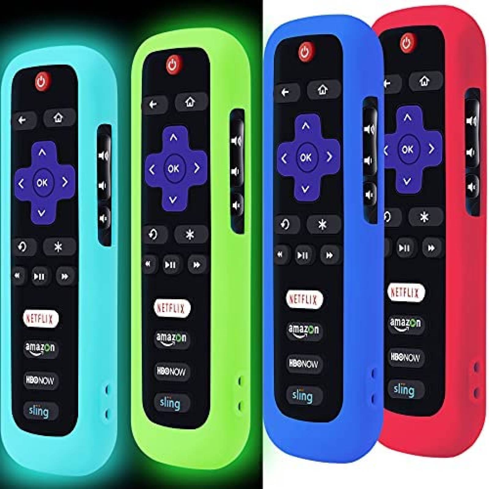 Fundas para Roku Lambcare 4 piezas para control remoto