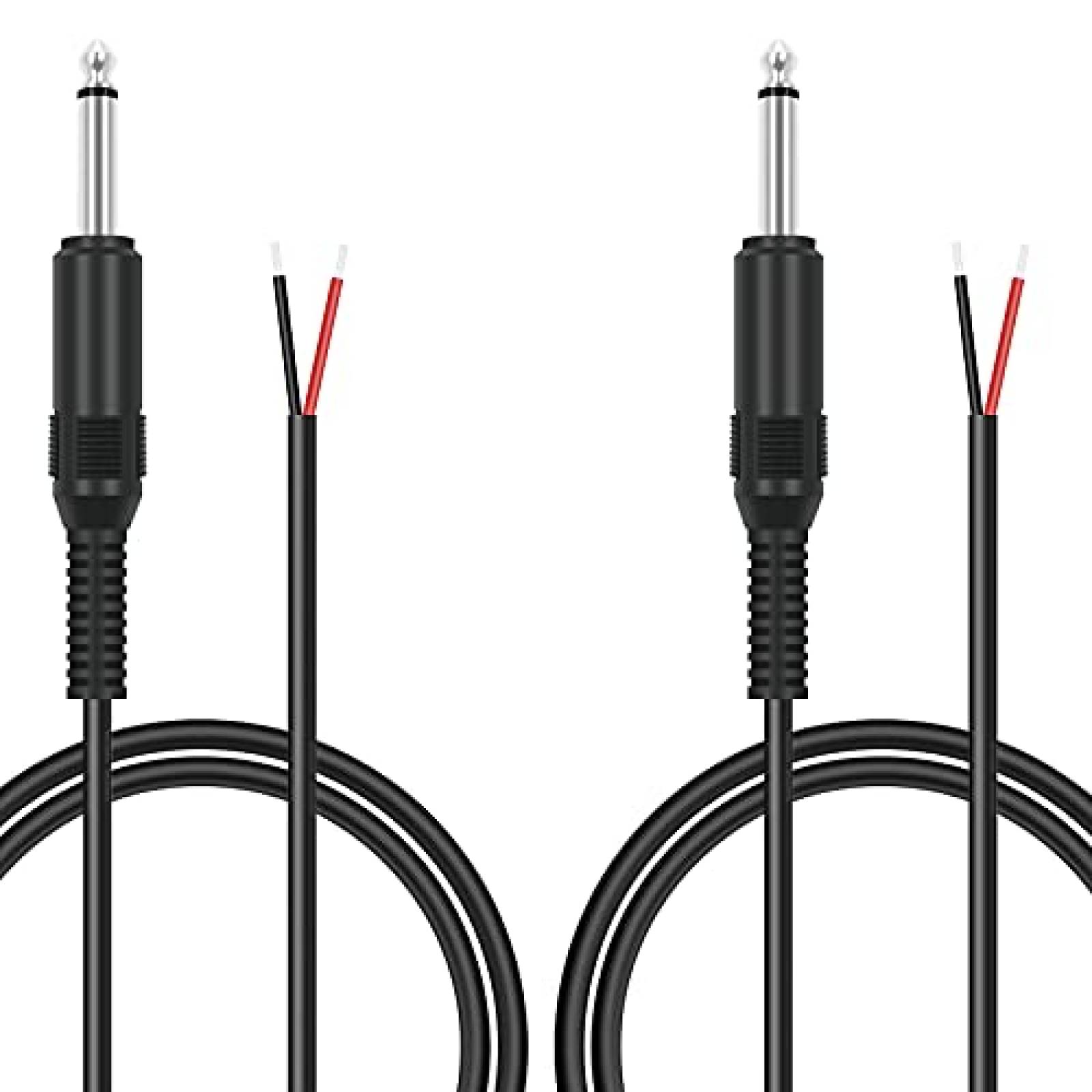 Pack cable de audio 6.5mm para bocina Bolvek 3ft -Negro
