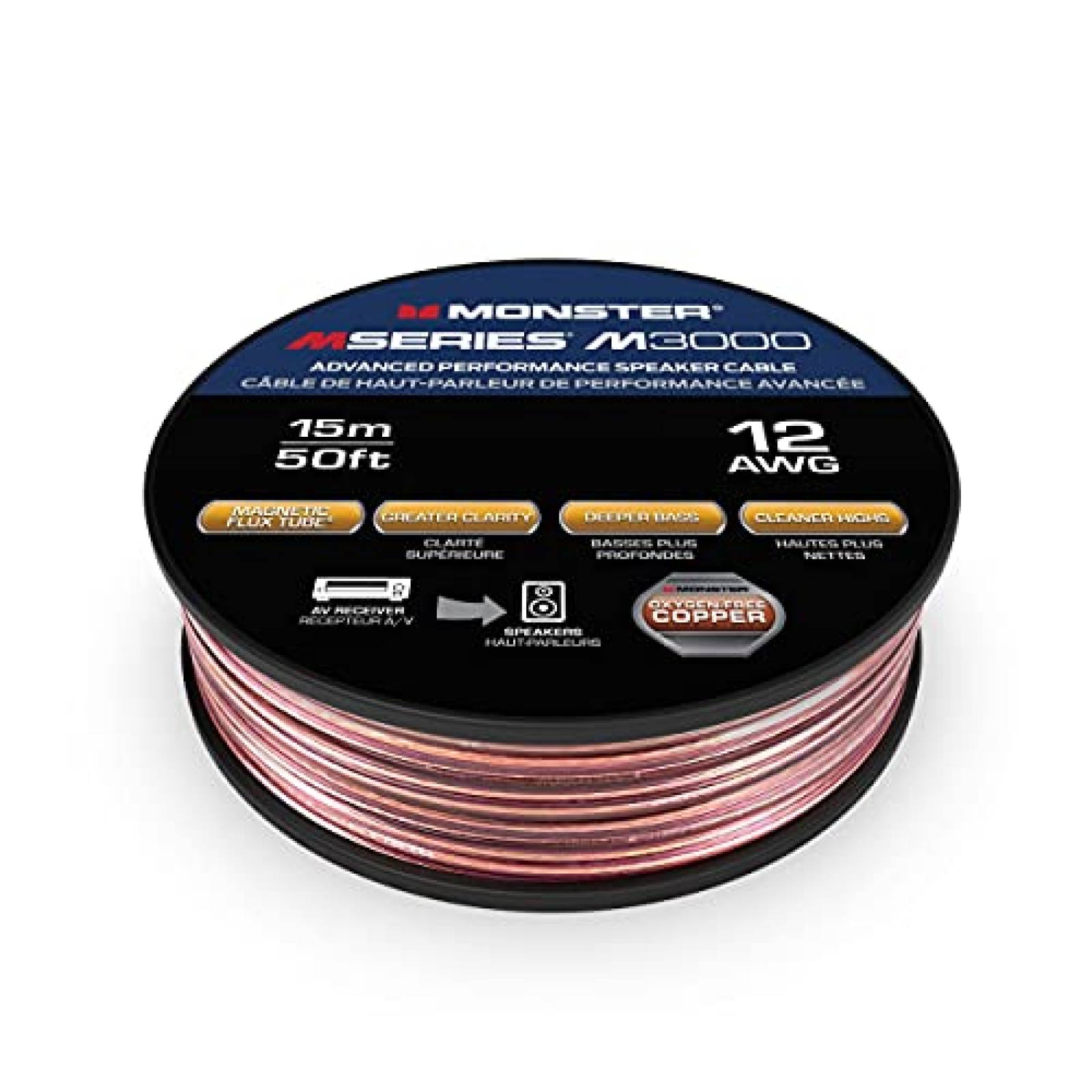 Cable Monster Compact XP 50ft Cobre Calibre 12AWG -Cobre