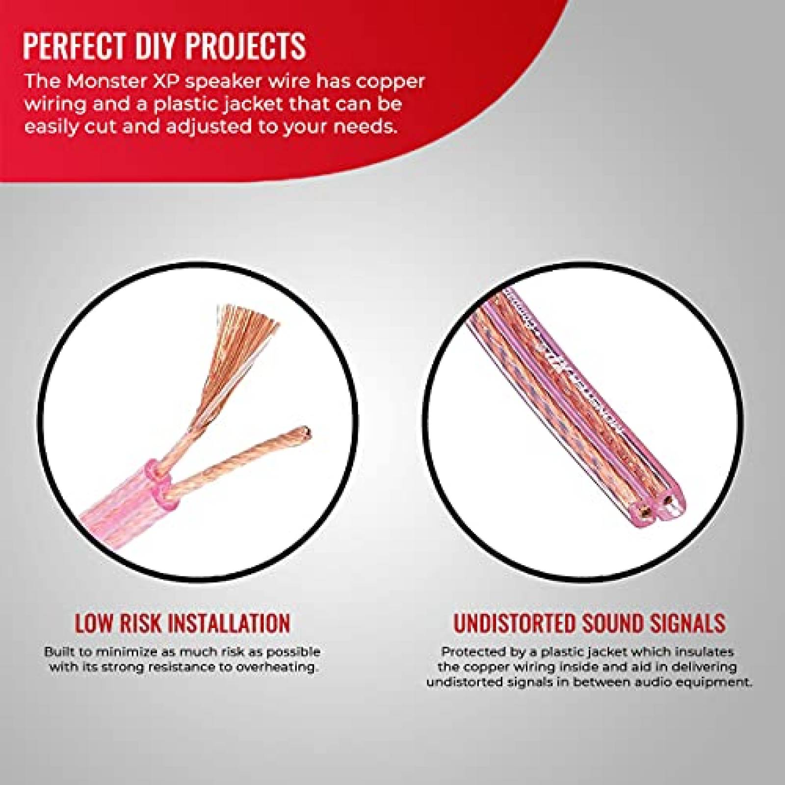 Cable Monster Compact XP 50ft Cobre Calibre 12AWG -Cobre