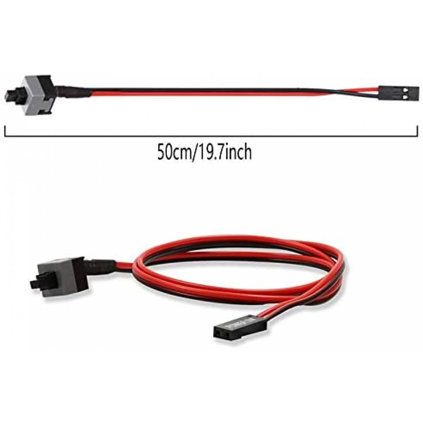 Paquete Cables AXLIZER 3pzas 50cm para Placa Base -Rojo