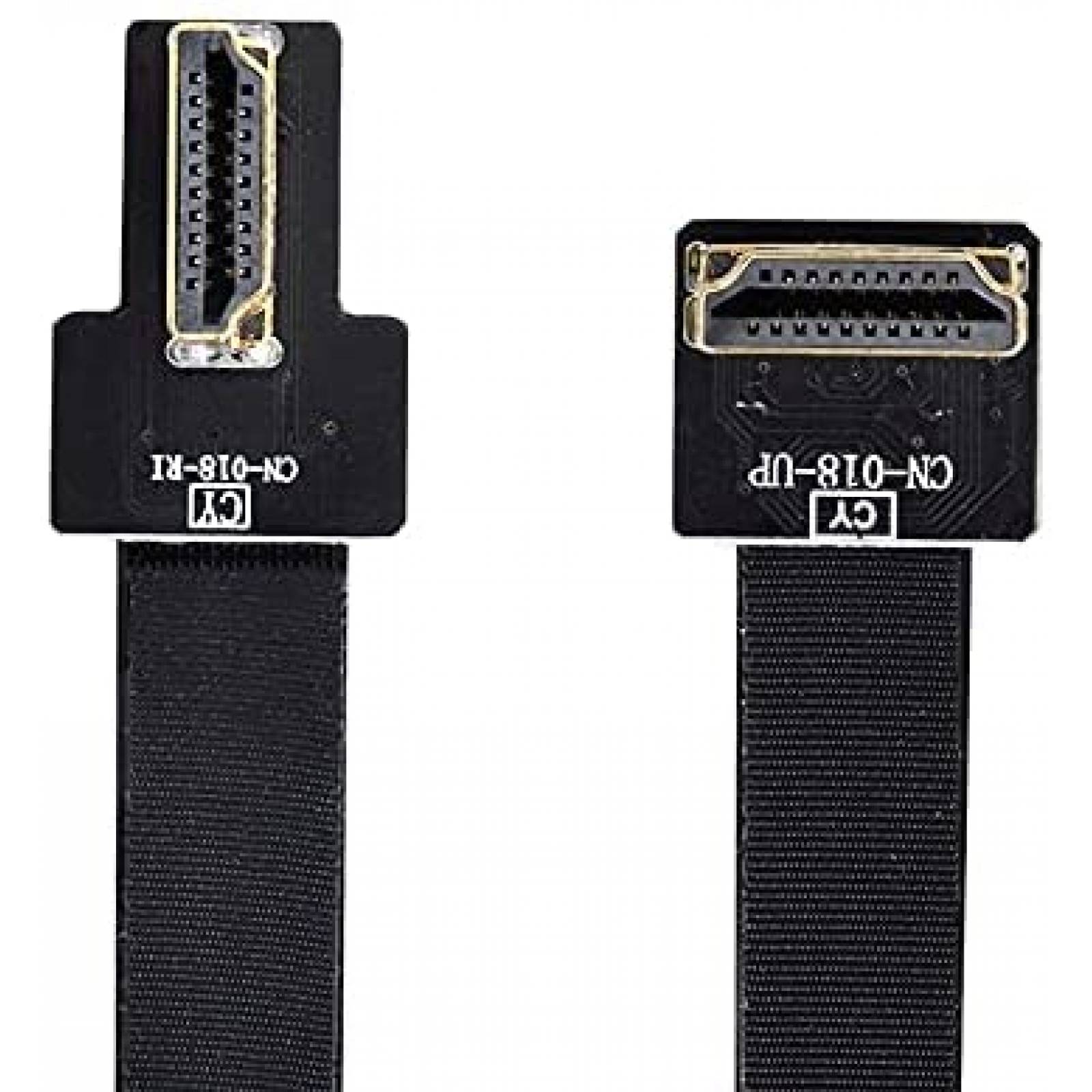 Cable Plano Xiwai CYFPV HDMI Dual de 90 80cm -Negro