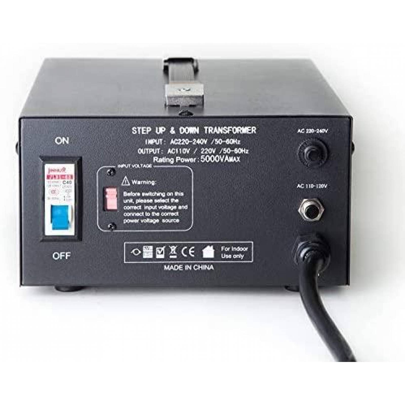 Convertidor ELC 5000 Watts 110/120V 220/240V -Negro