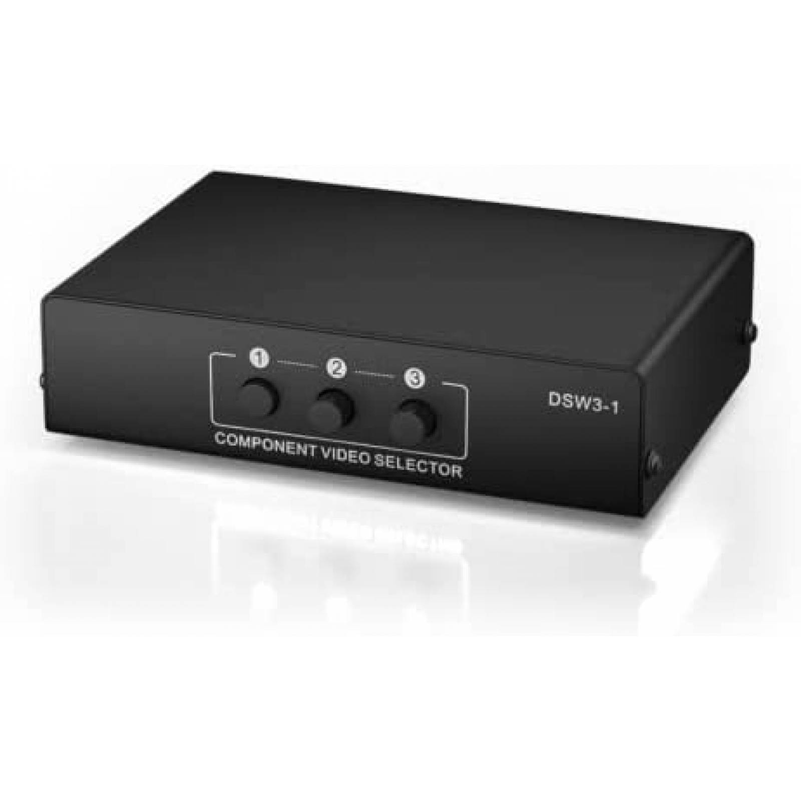 Switch Video BolAAzul RGB 3 en 1 RCA Compatible -Negro