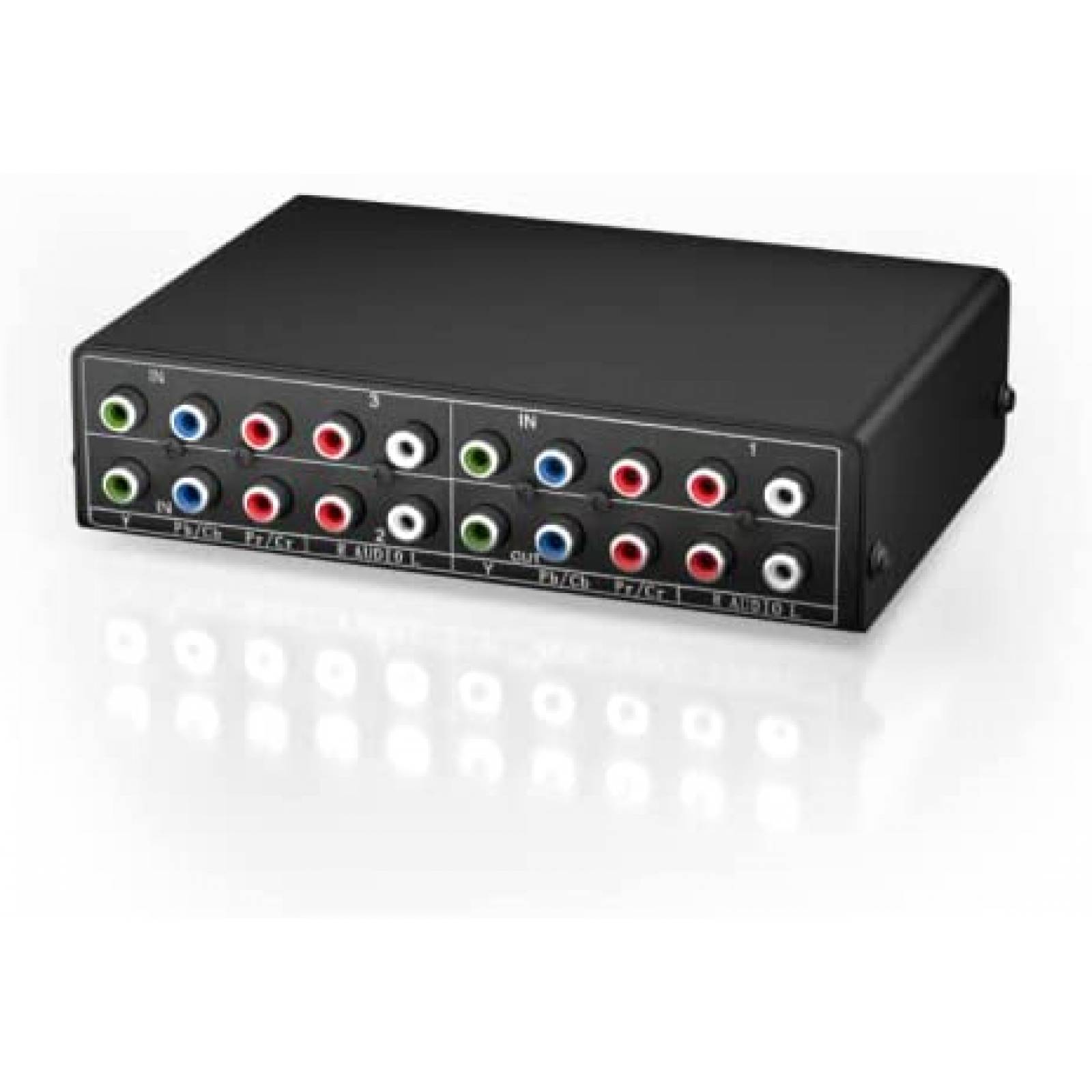 Switch Video BolAAzul RGB 3 en 1 RCA Compatible -Negro