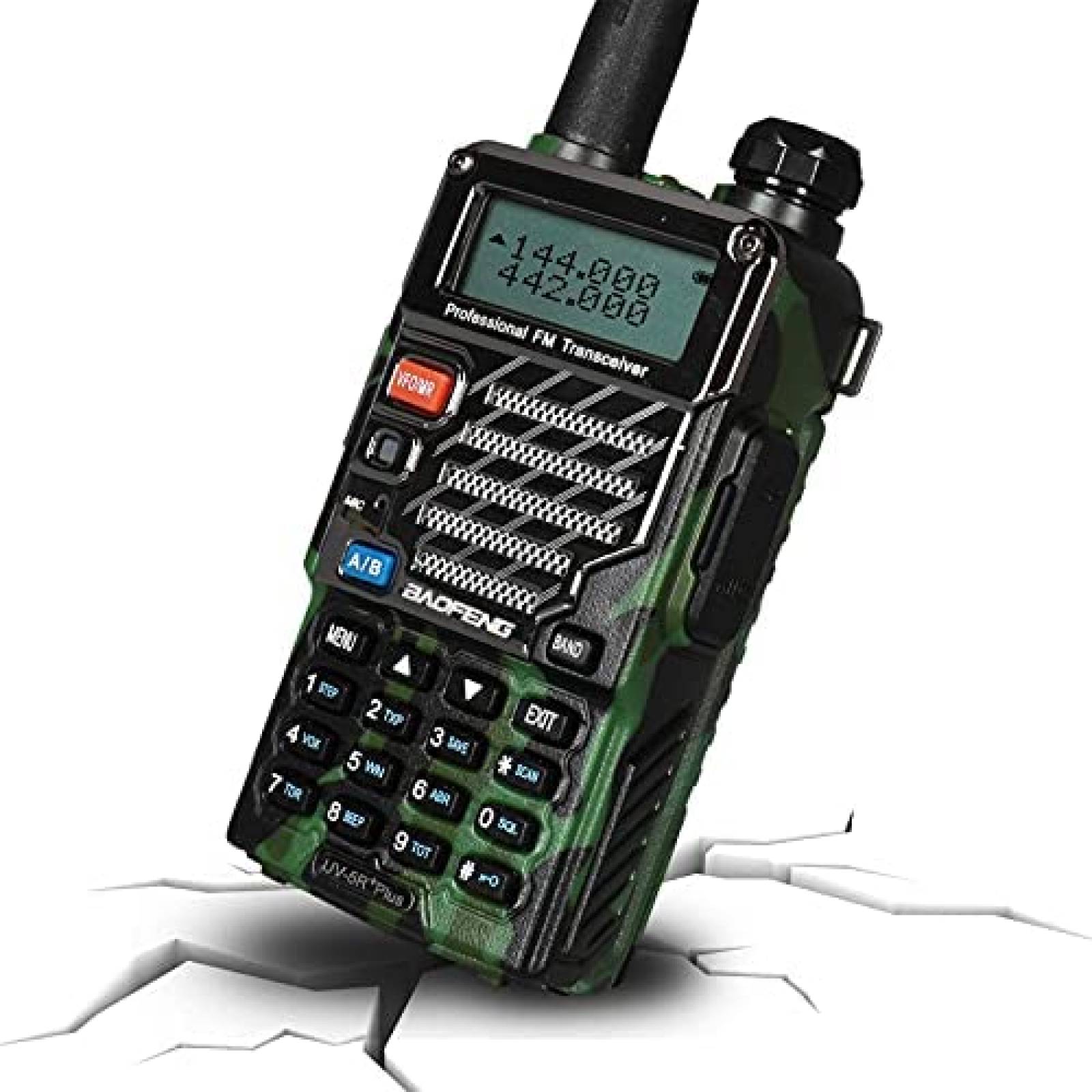 Radio bidireccional BAOFENG UV-5R + Plus recargable -Verde
