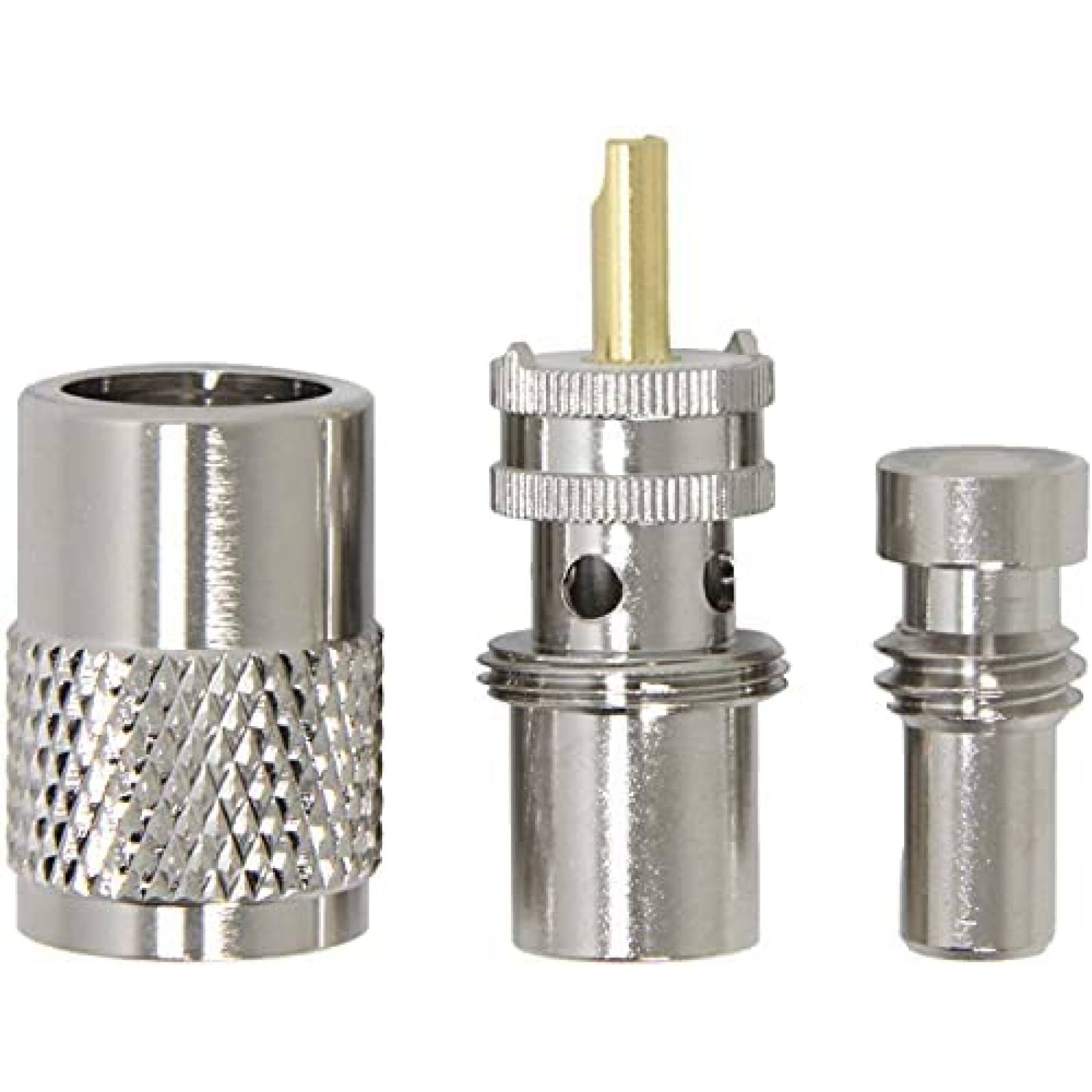 Conector Coaxial Gagool PL259 para RG58 4 Pzs -Plata