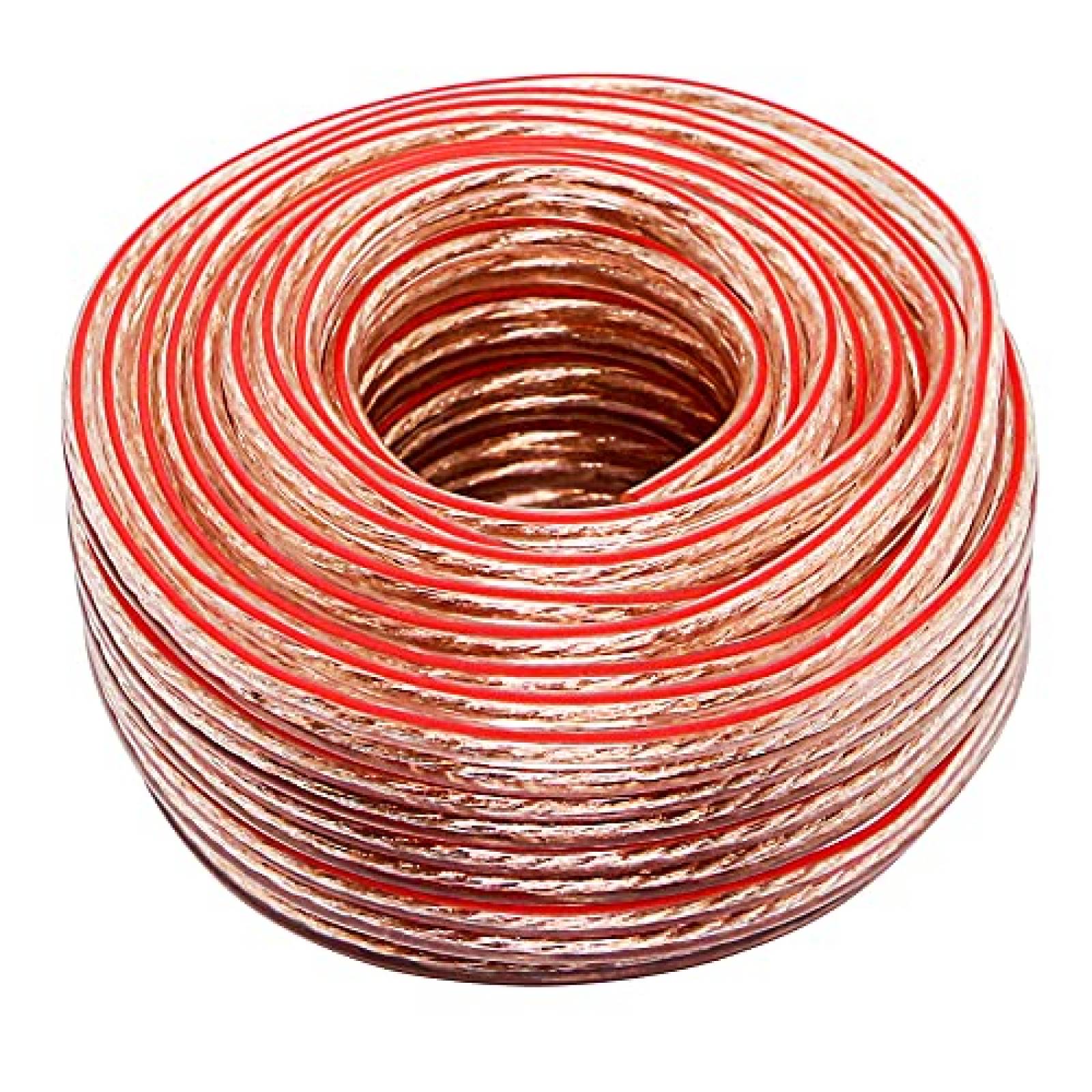 Cable de altavoz SinLoon de 14AWG de 32.8ft OFC -Rojo