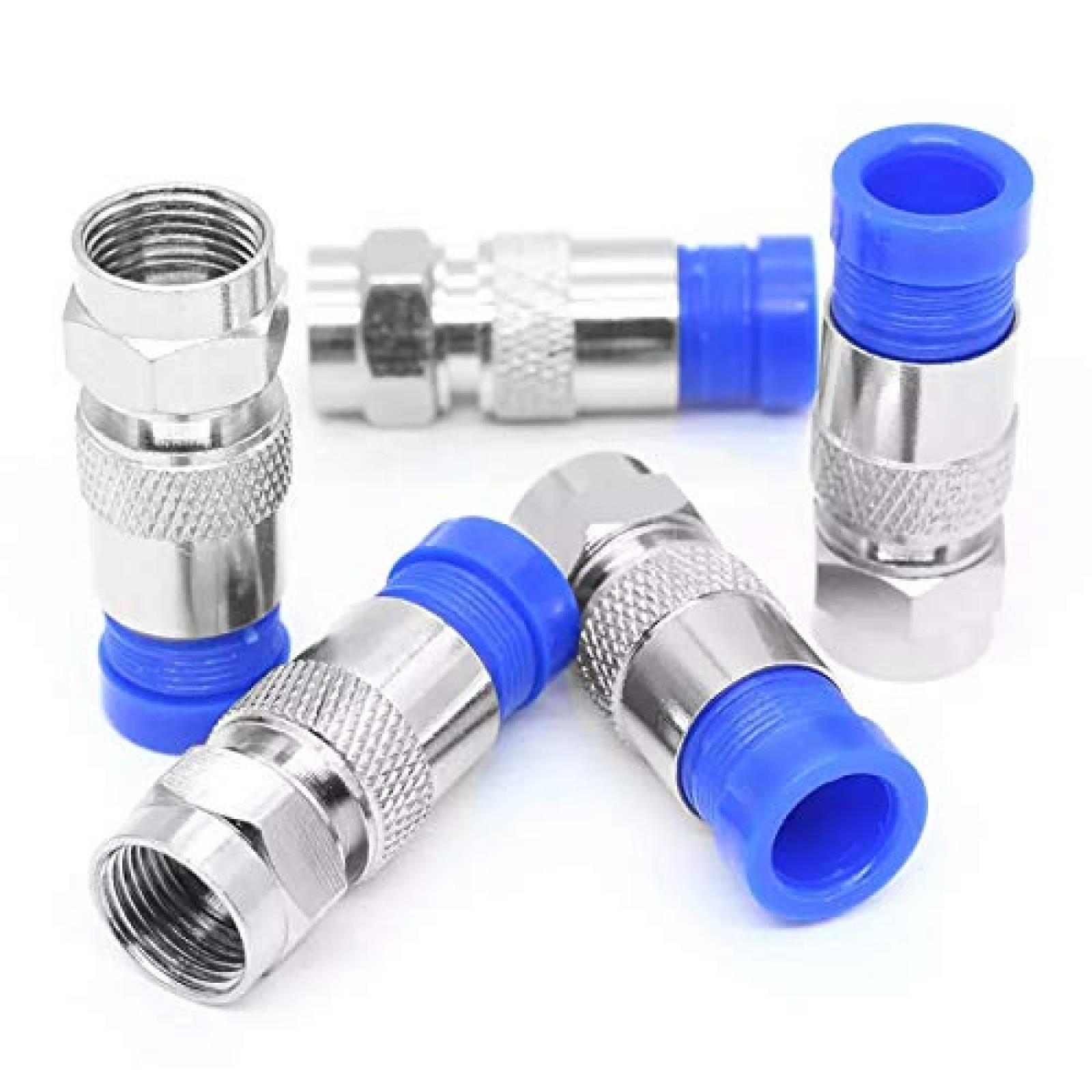 COnector/Adaptador Rpuomtz RGF6 de Tipo F 25 Pzs -Azul