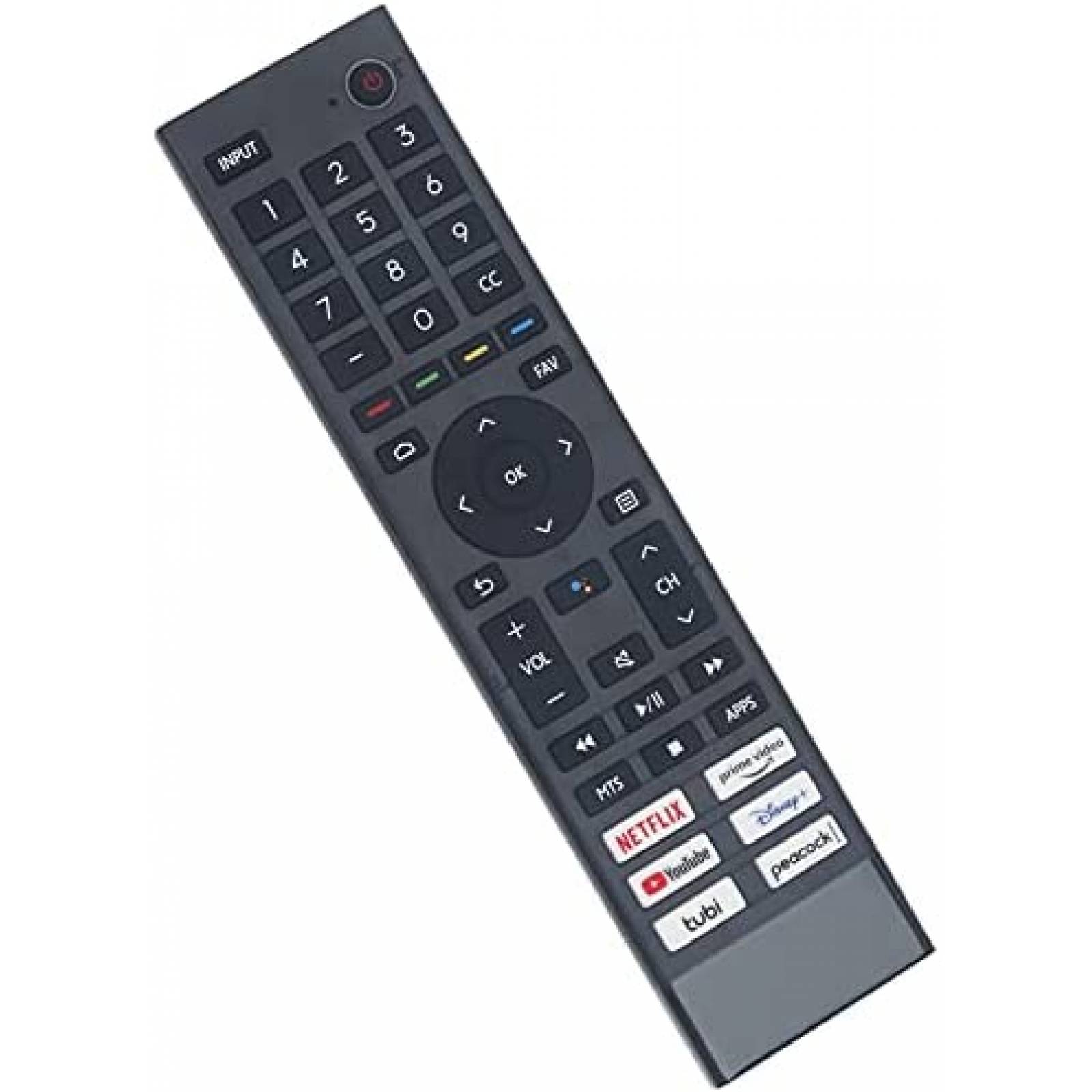 Control para TV Hisense 4K UHD AIDITIYMI ERF3J80H -Negro