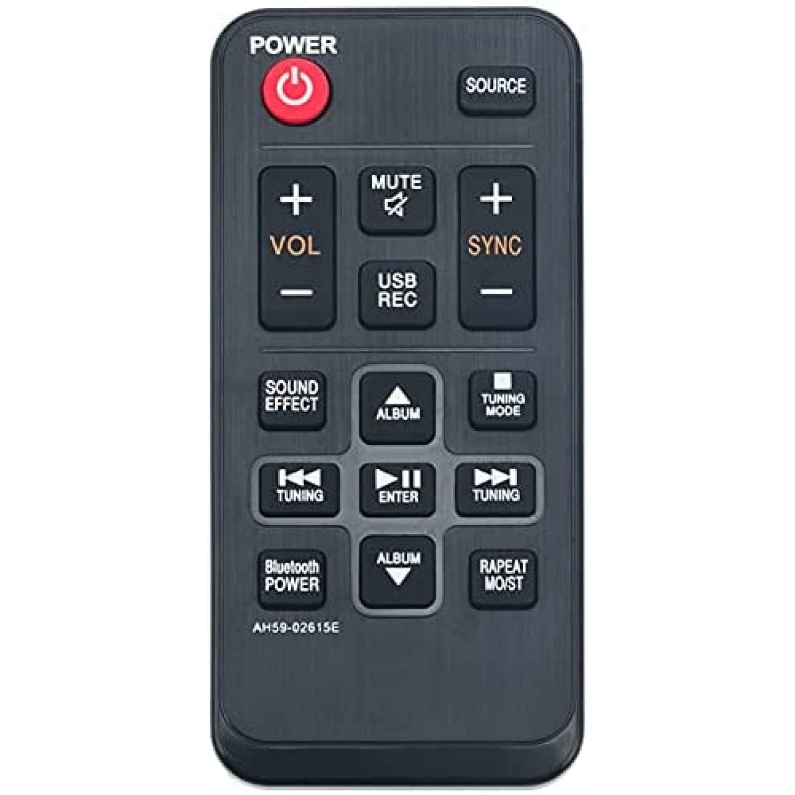 Control Remoto WINFLIKE para Home Theater Samsung -Negro