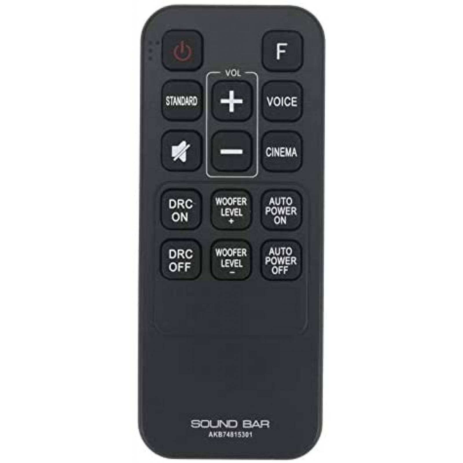 Control Remoto WINFLIKE para Barra de Sonido LG -Negro