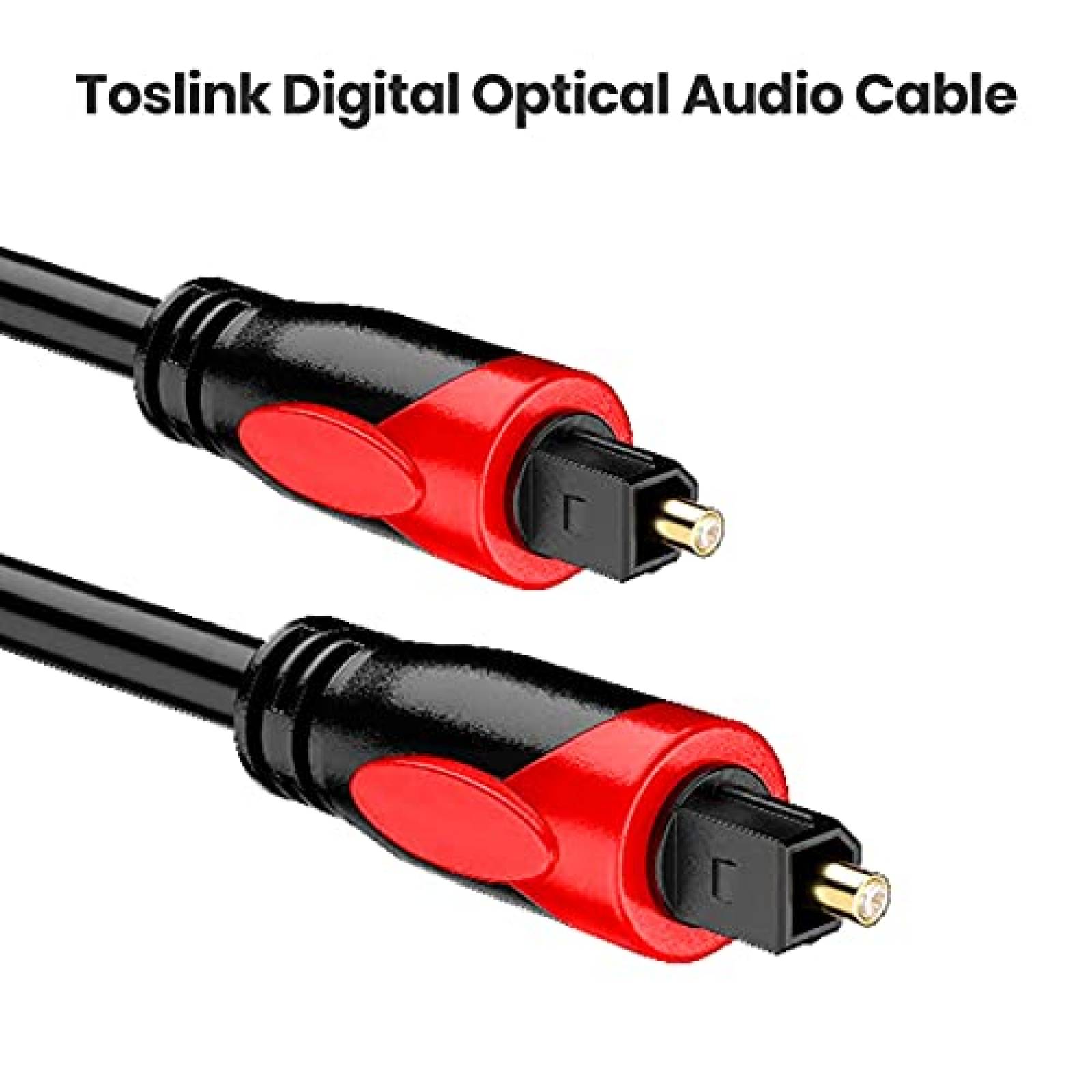 Cable Audio Speed Rabbit Fibra Optica 6 pies -Negro