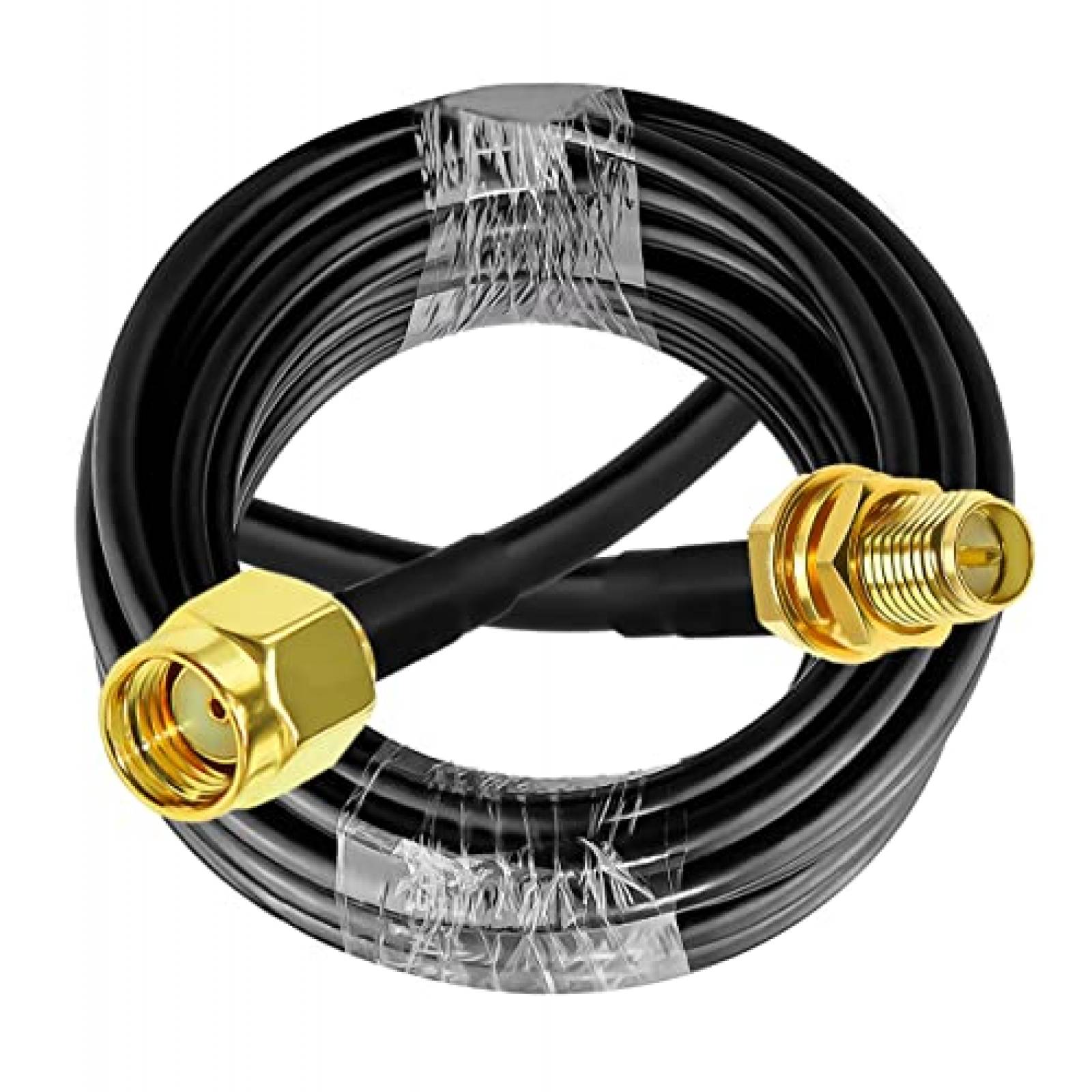 Cable Coaxial TUOLNK RP SMA Macho a Hembra de 5M -Negro