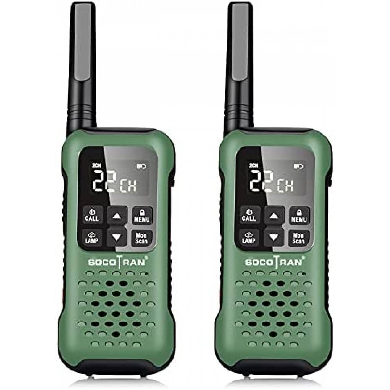 Walkie Talkies SOCOTRAN T90 FRS Impermeable -Verde